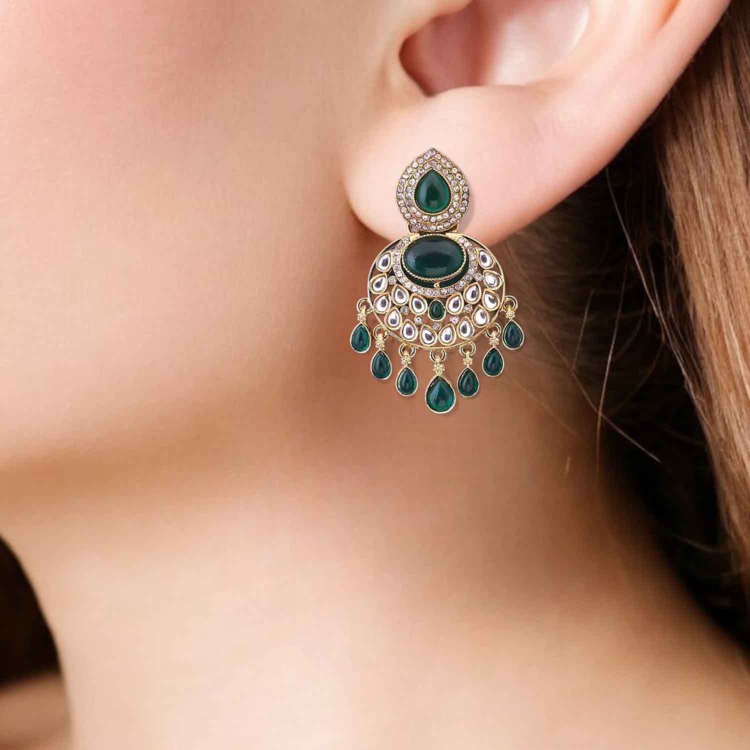 Emerald Diyanshi Chandbalis - Image 2