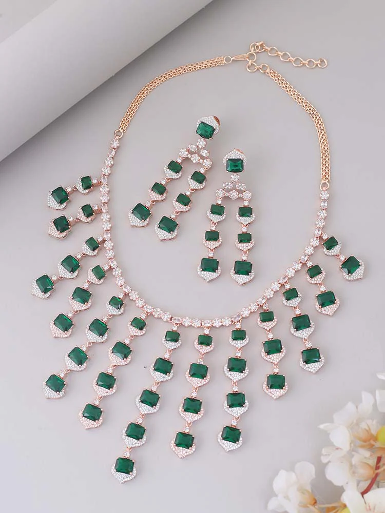 Emerald Ellyse Zirconia Jewellery Set - Image 2