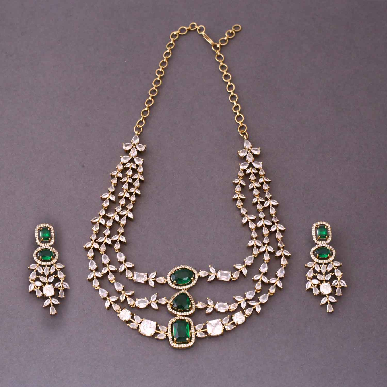 Emerald Elora Victorian Jewellery Set- New Arrival - Image 4