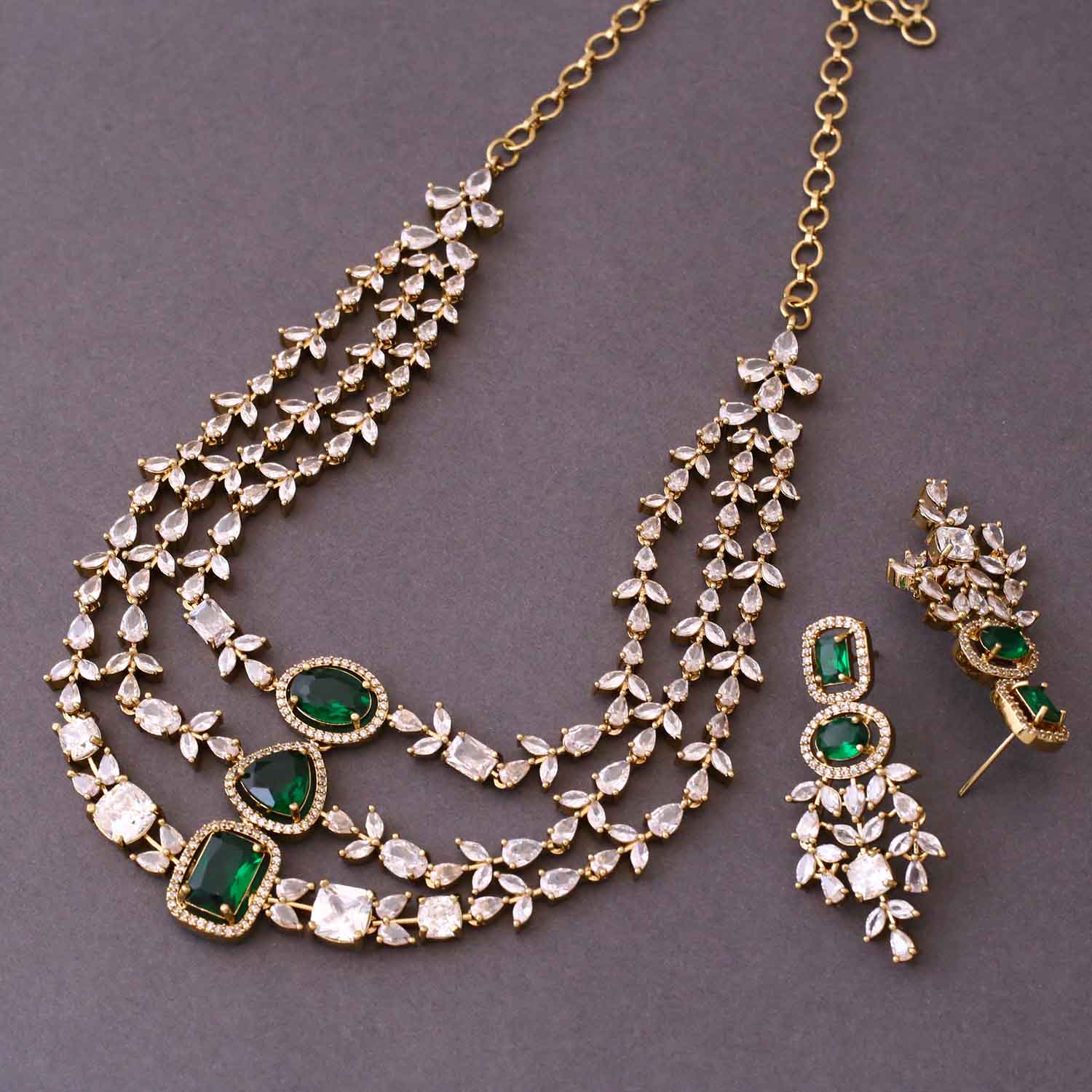 Emerald Elora Victorian Jewellery Set- New Arrival - Image 5