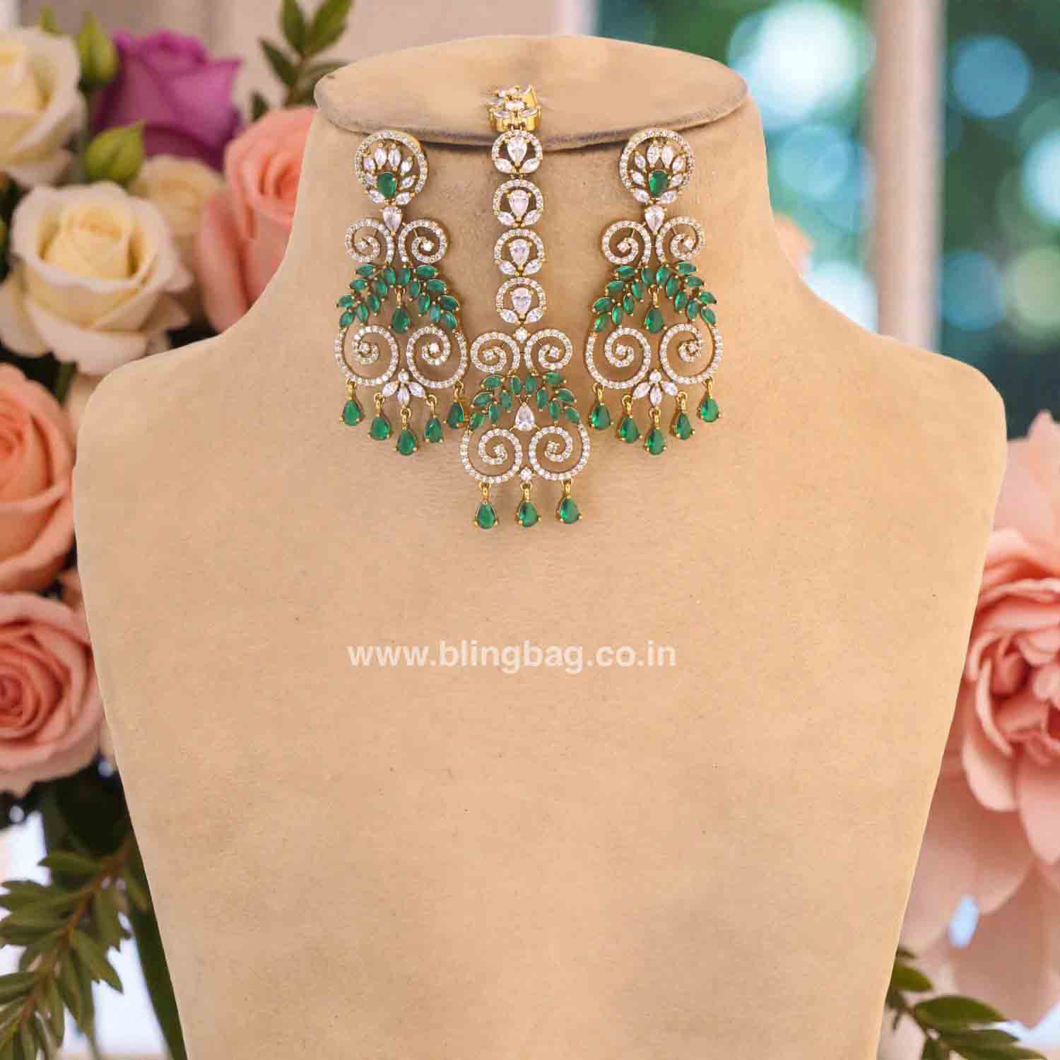 Emerald Evae Victorian Jewellery Set- New Arrivals - Image 4