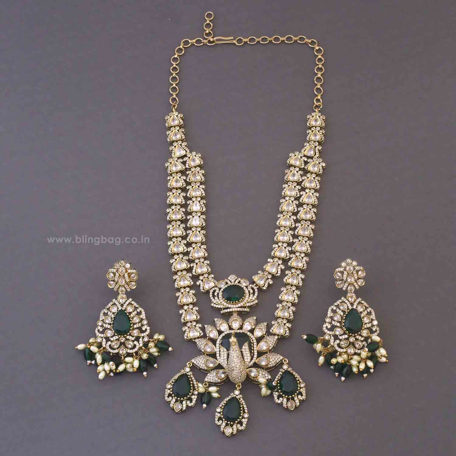 Emerald Felysia Victorian Jewellery Set - New Arrival - Image 3