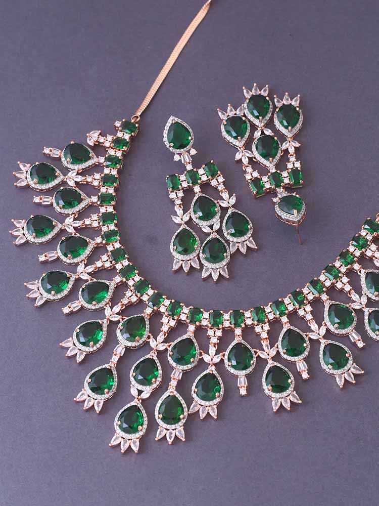 Emerald Frieda Zirconia Jewellery Set - Image 4
