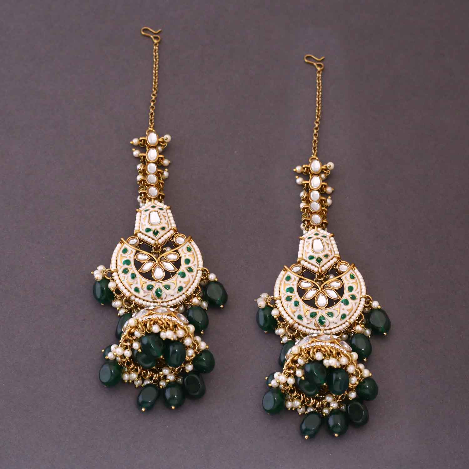 Emerald Gaurika Bridal Jewellery Set - Image 6