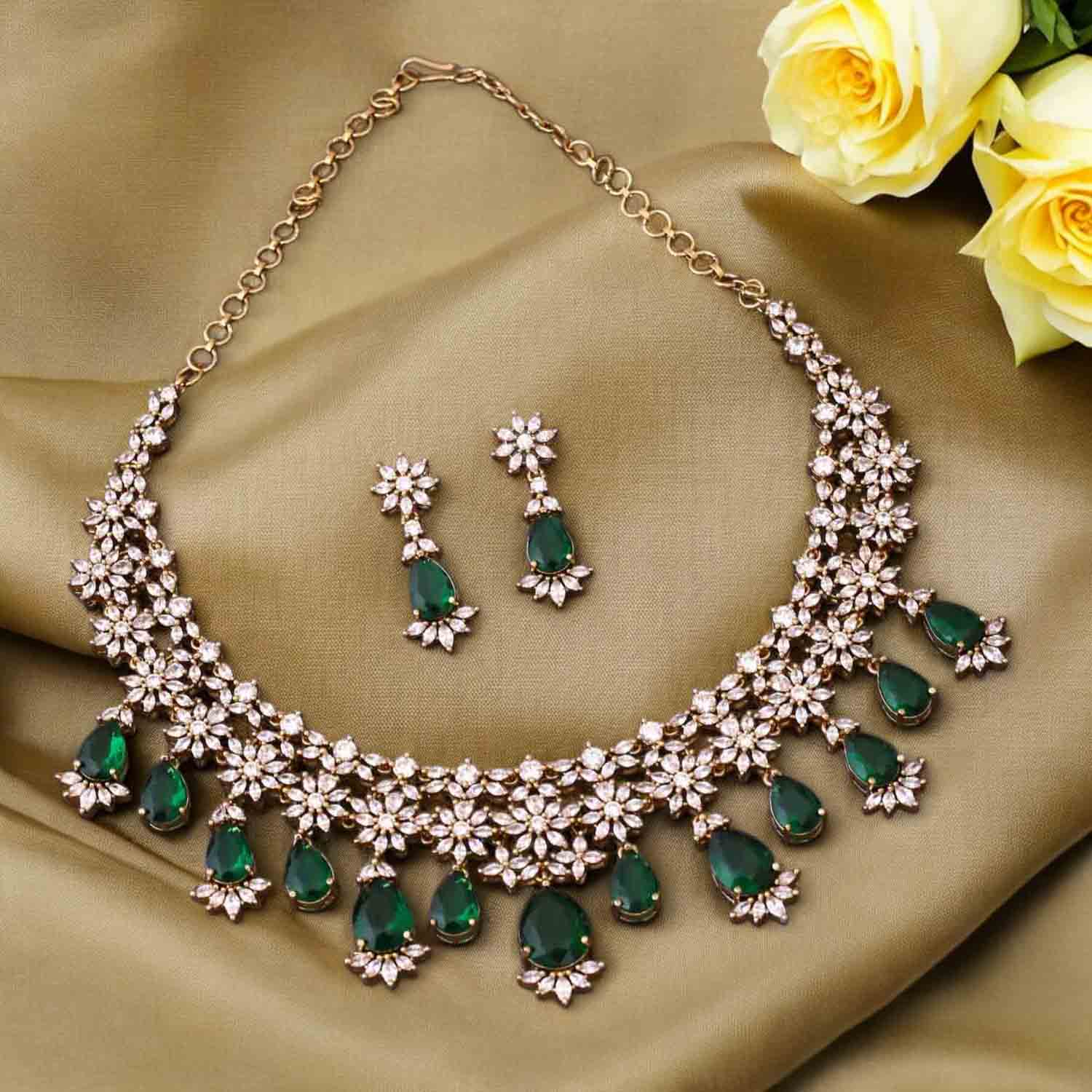 Emerald Gretti Victorian Jewellery Set - New Arrival