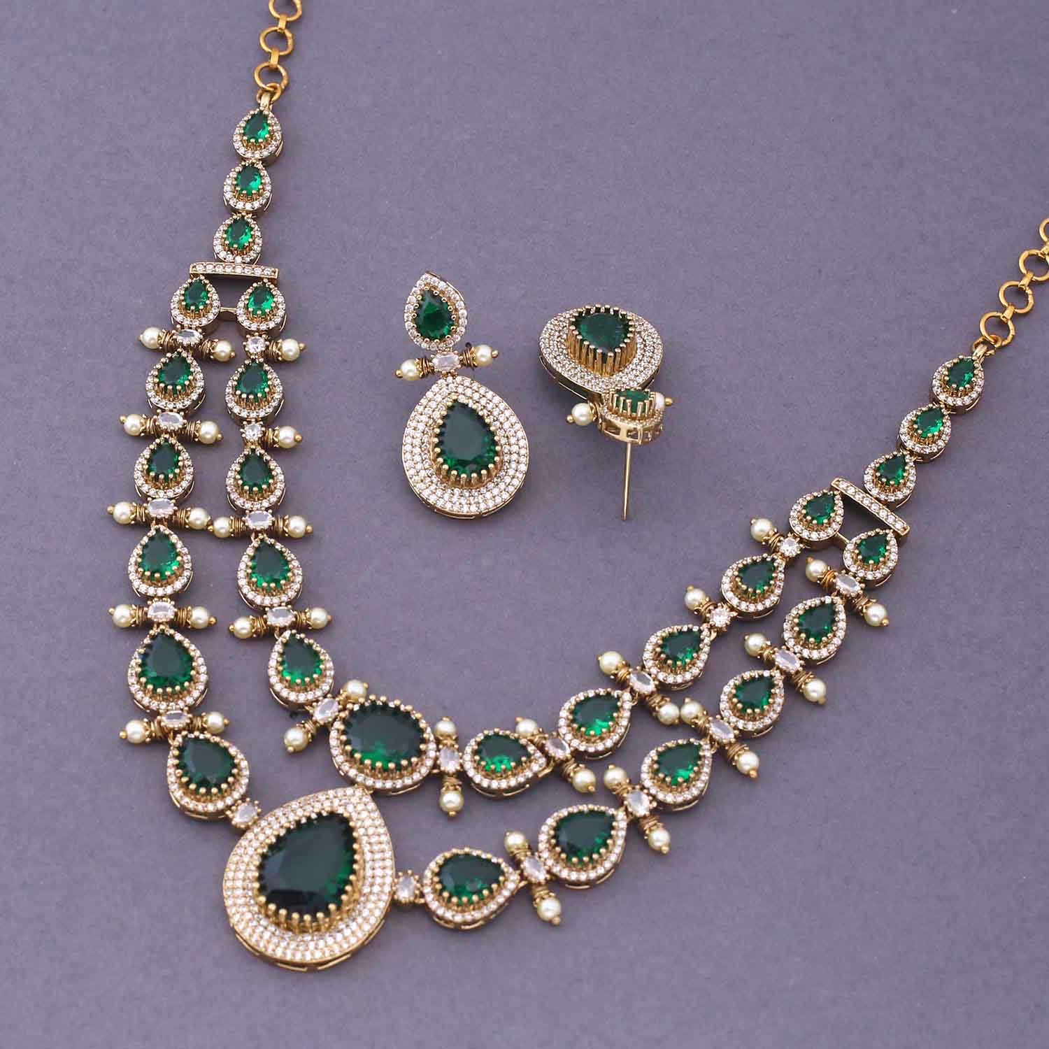 Emerald Imara Victorian Jewellery Set - New Arrival - Image 5
