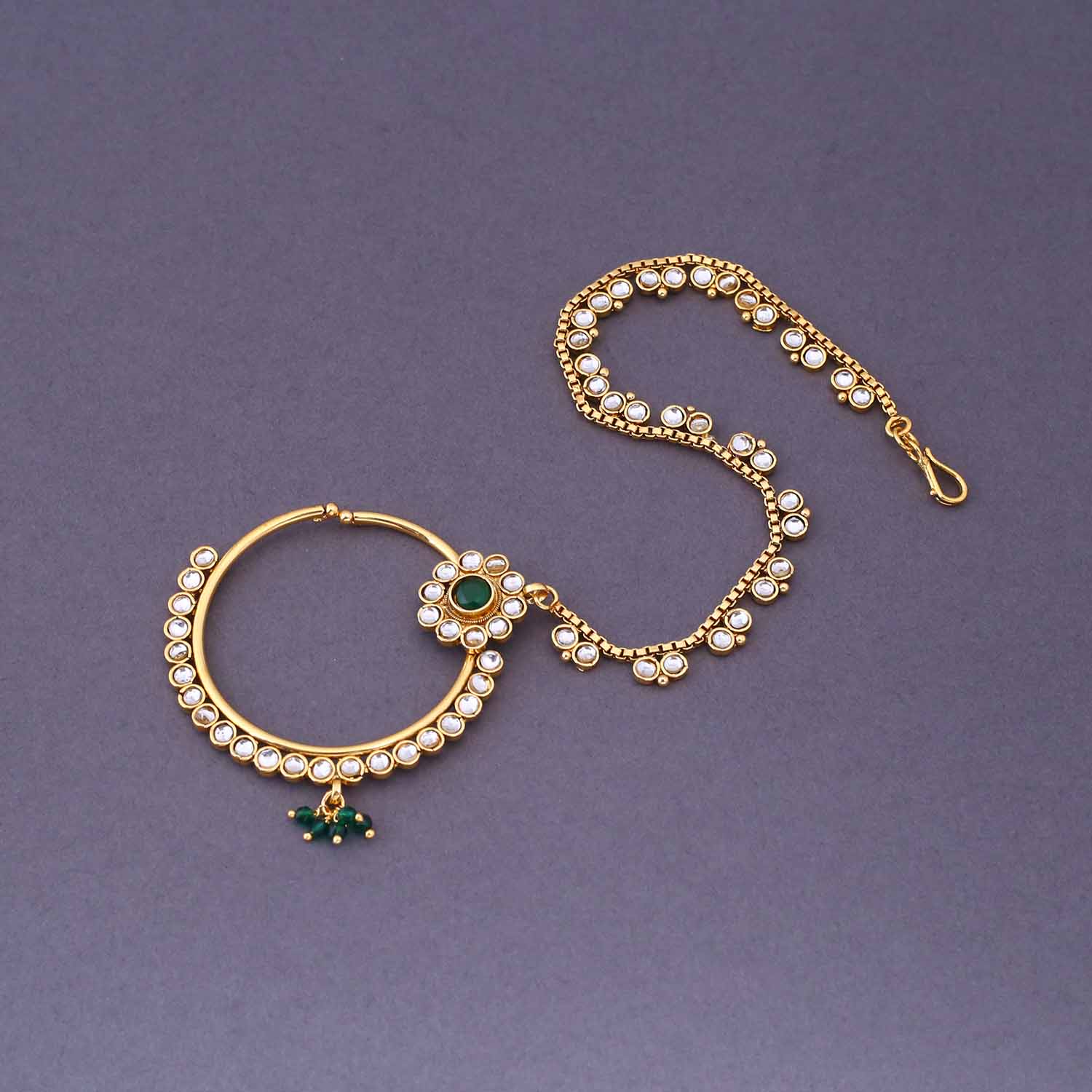 Emerald Ishaya Bridal Jewellery Set - Image 9