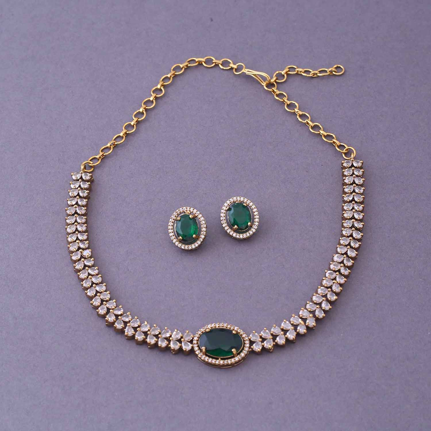 Emerald Jackisa Victorian Jewellery Set- New Arrival - Image 3