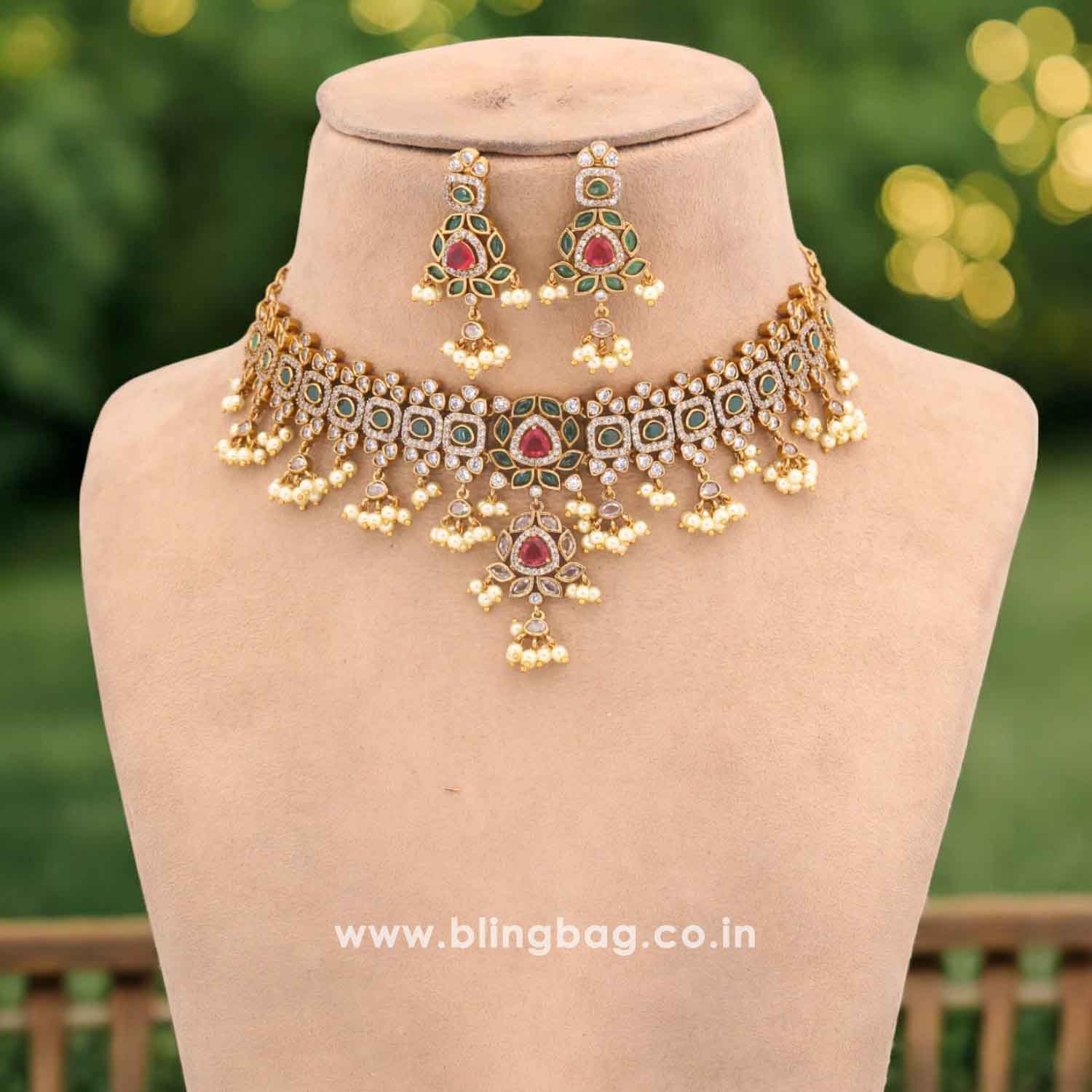 Emerald Karlin Victorian Jewellery Set - New Arrival - Image 2