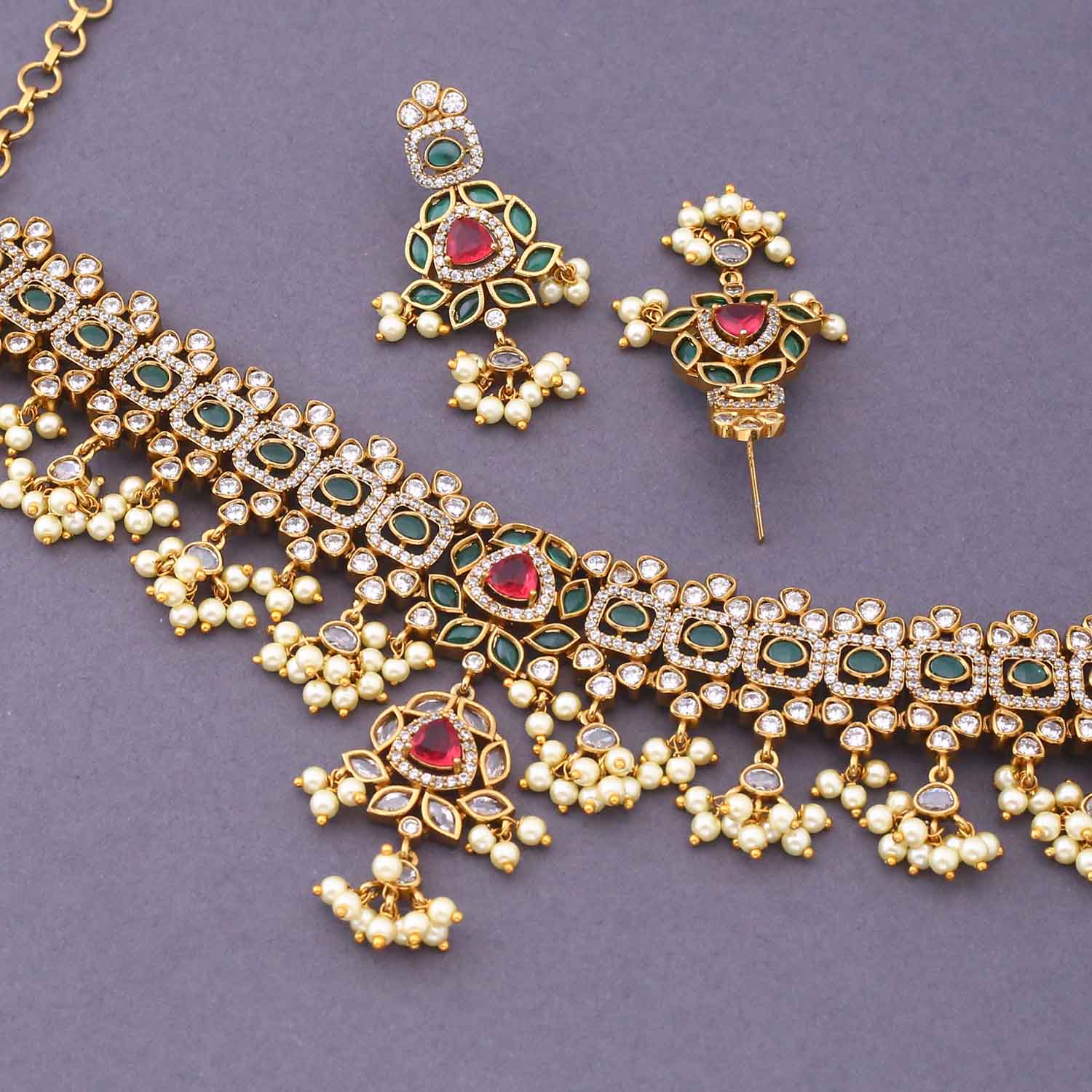 Emerald Karlin Victorian Jewellery Set - New Arrival - Image 4