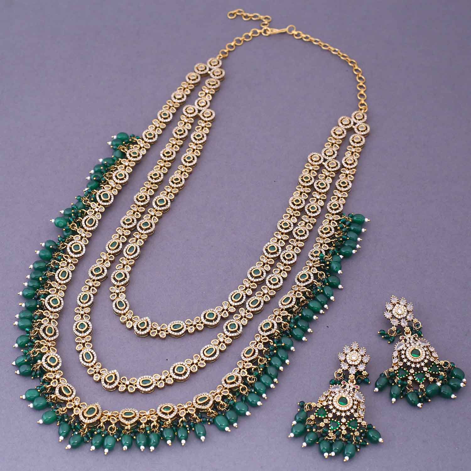 Emerald Karolina Victorian Jewellery Set - New Arrival - Image 3