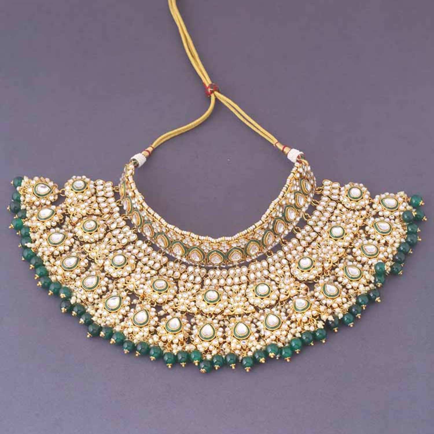 Emerald Keerthana Bridal Jewellery Set - Image 3
