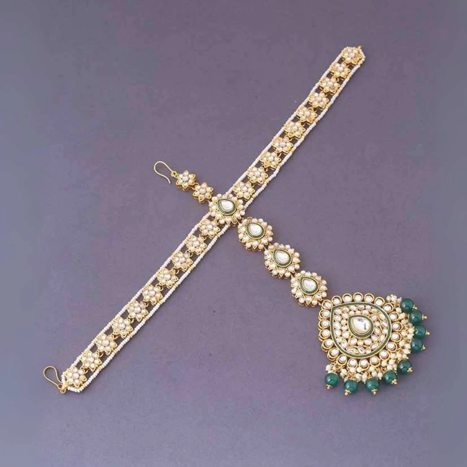 Emerald Keerthana Bridal Jewellery Set - Image 6