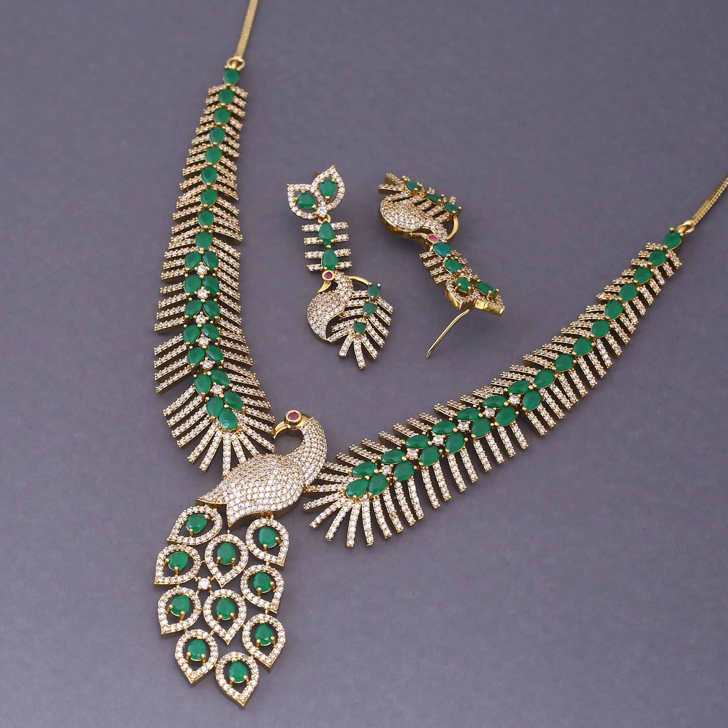 Emerald Kiyana Victorian Jewellery Set - New Arrival - Image 4