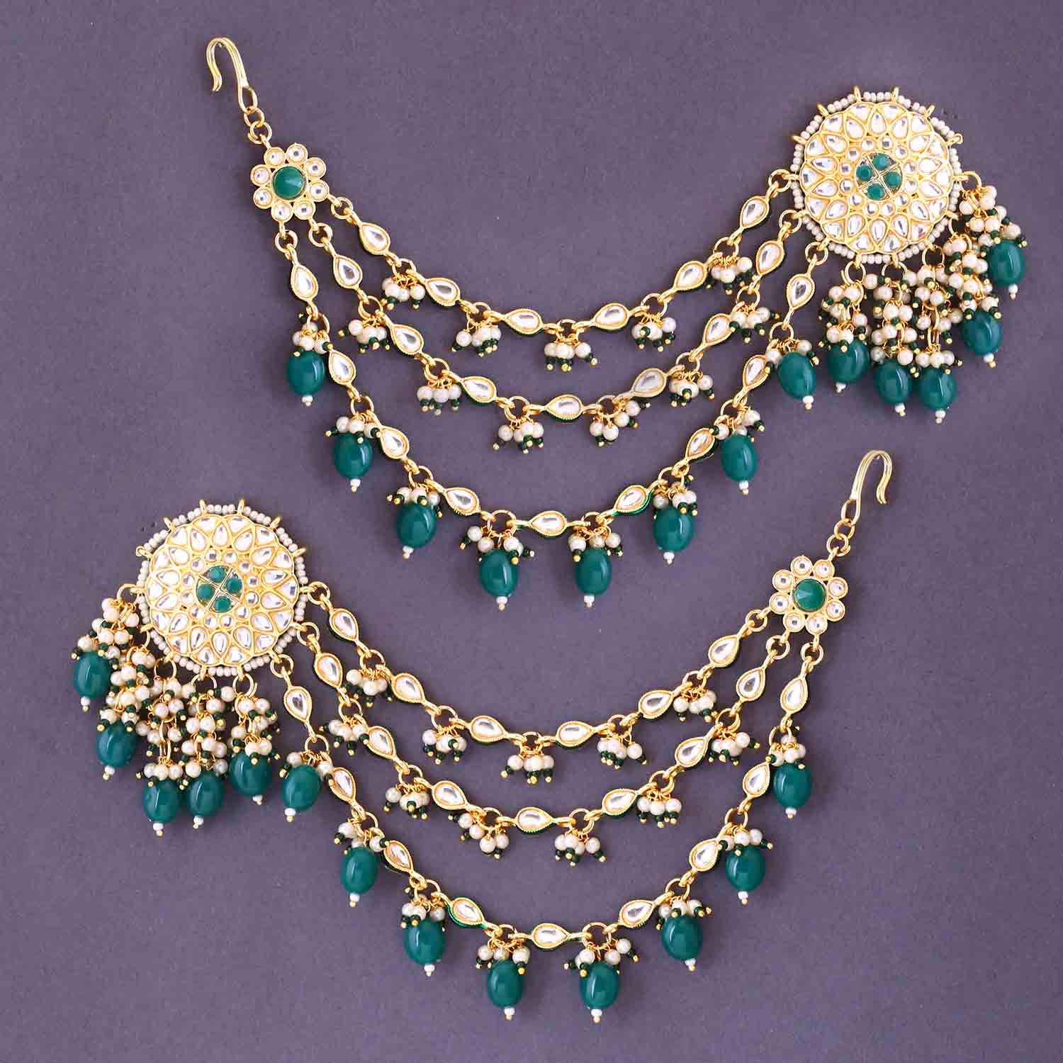 Emerald Kshiti Sahara Chandbalis - Image 2