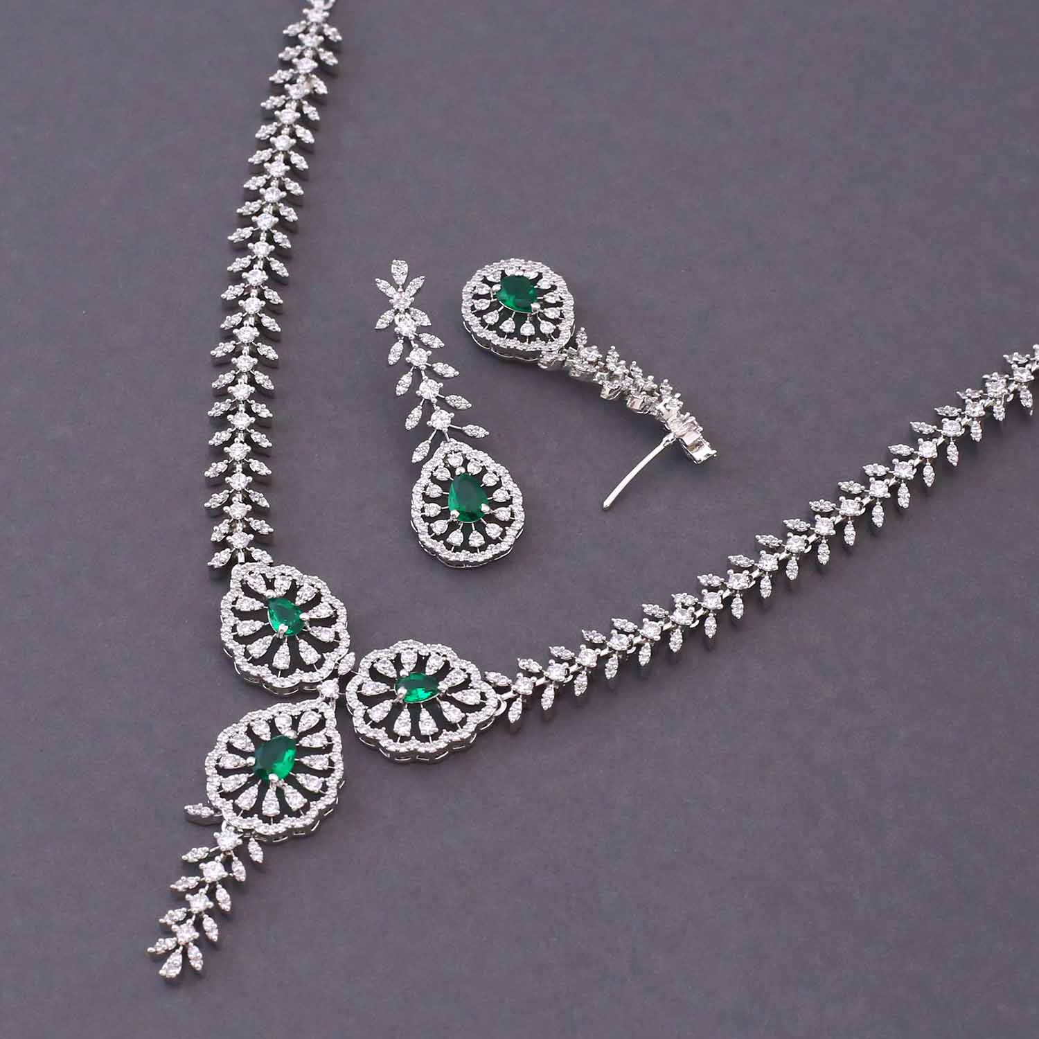 Emerald Librika Zirconia Jewellery Set - Image 4