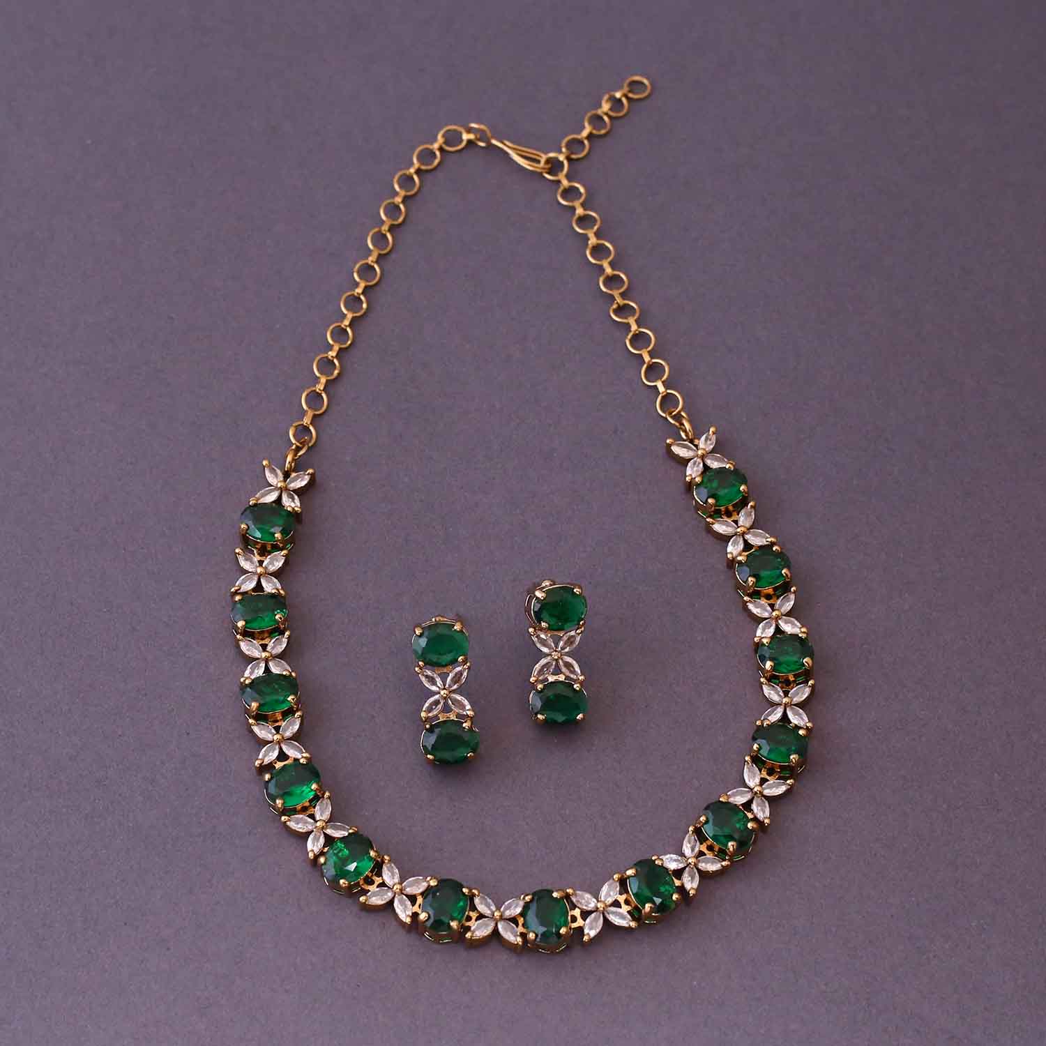 Emerald Lussie Victorian Jewellery Set- New Arrival - Image 3