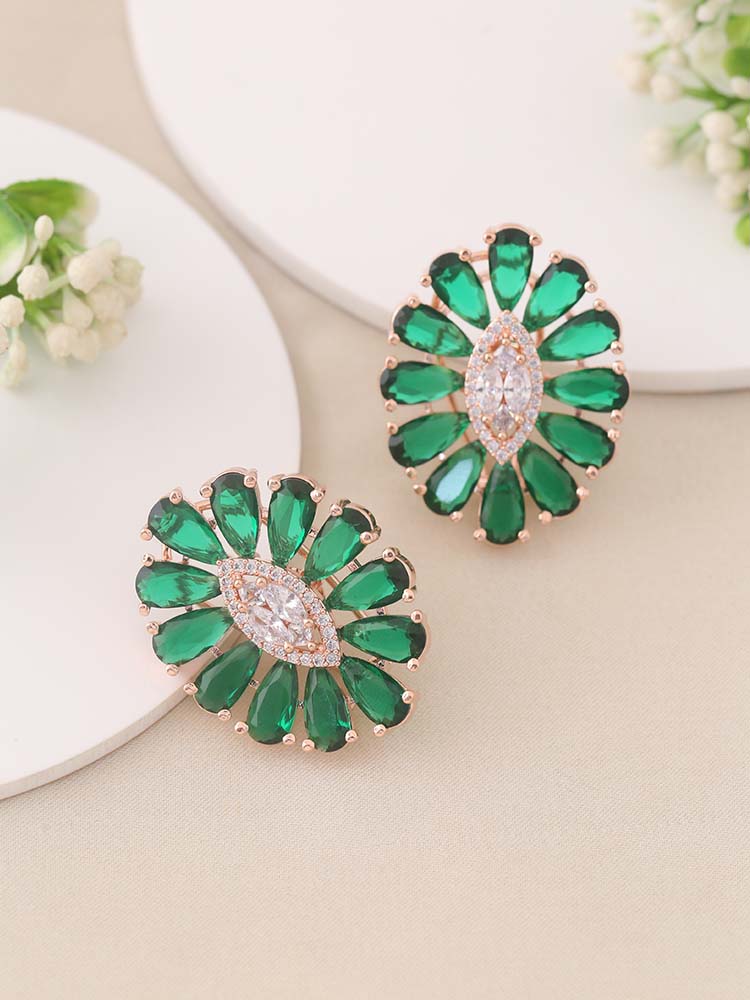 Emerald Lynette Zirconia Studs