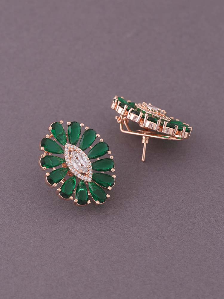 Emerald Lynette Zirconia Studs - Image 3