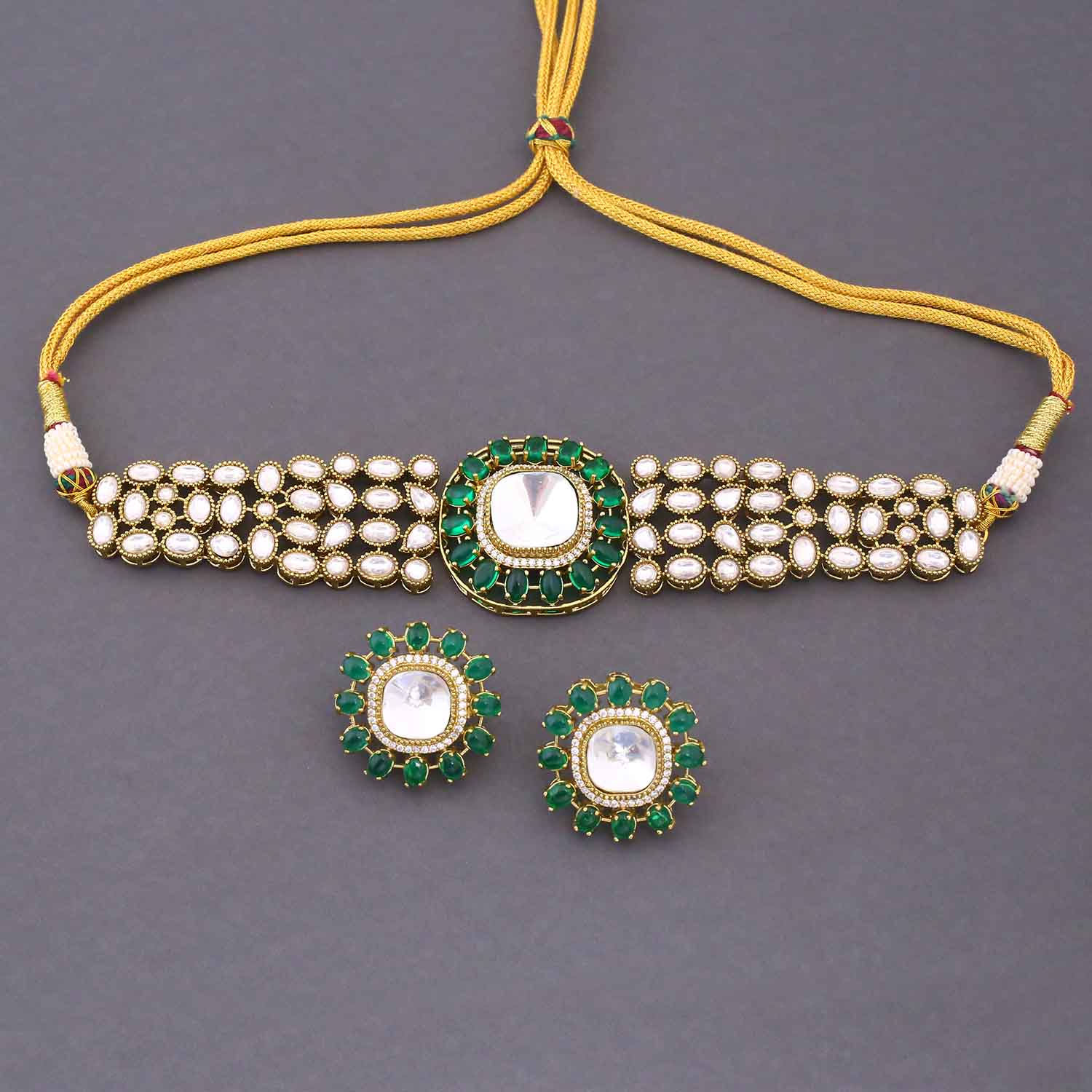 Emerald Lysandra Victorian Jewellery Set - New Arrival - Image 3