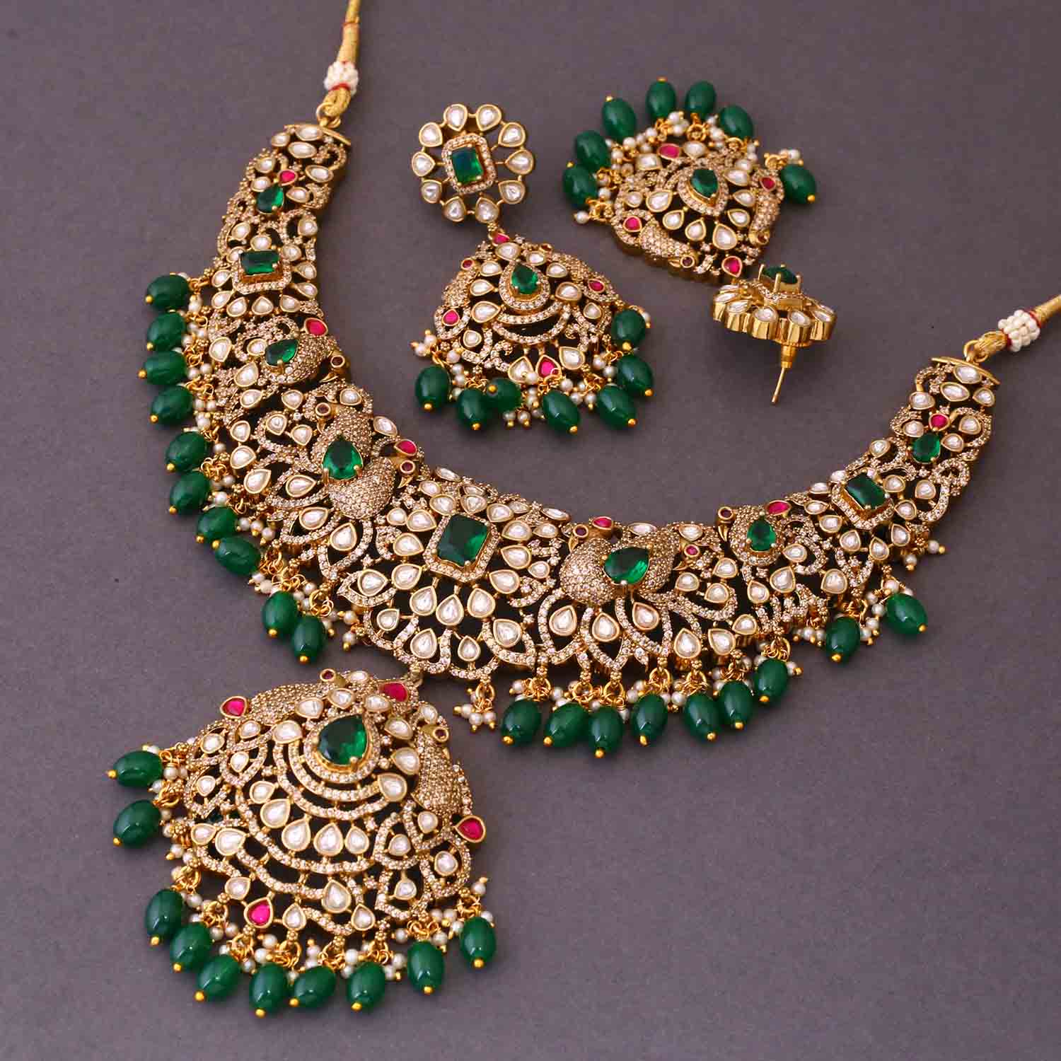 Emerald Macy Victorian Jewellery Set - New Arrival - Image 4