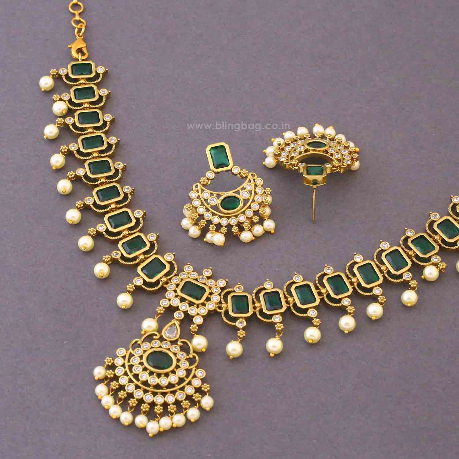 Emerald Marta Victorian Jewellery Set - New Arrival - Image 5
