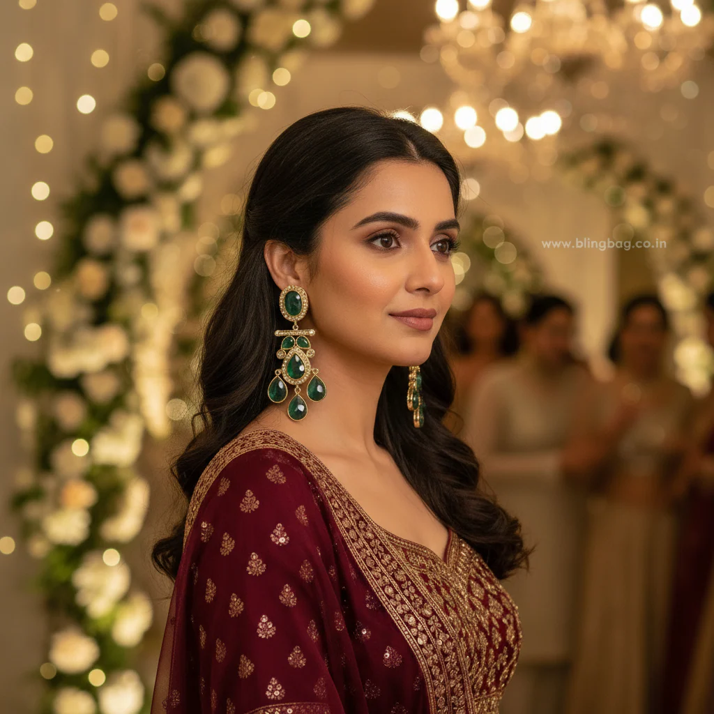 Emerald Mehal Danglers - Image 4