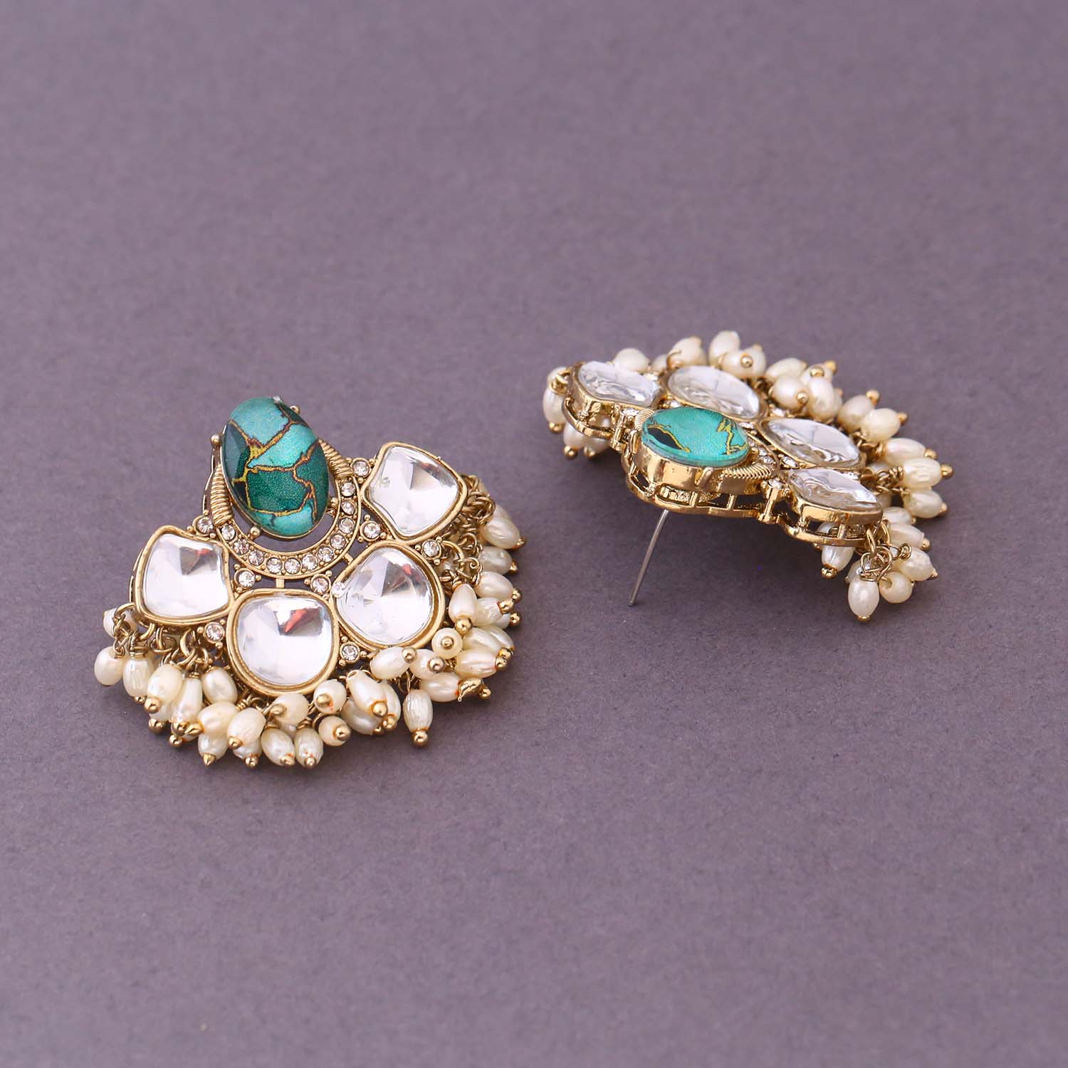 Emerald Mounika Studs - Image 4