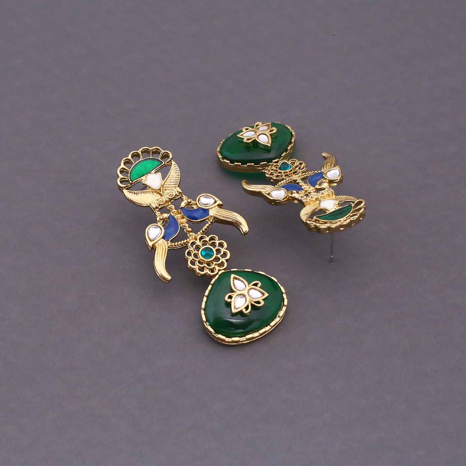 Emerald Myan Danglers - Image 4