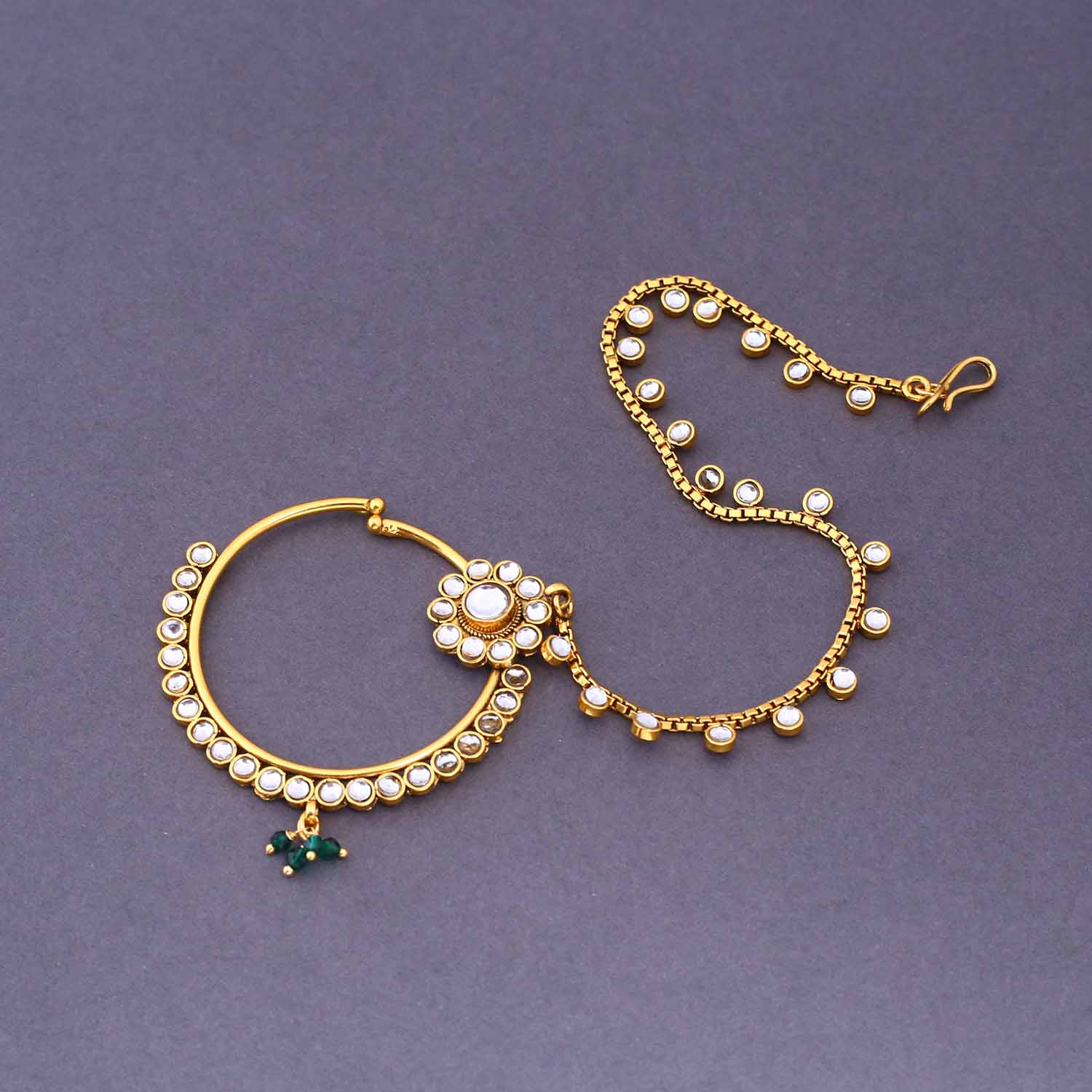 Emerald Nadiya Bridal Jewellery Set - Image 11
