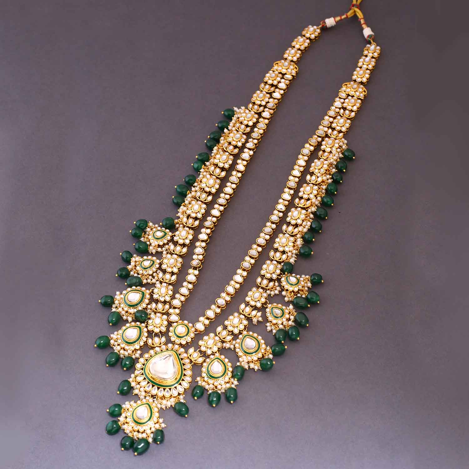 Emerald Narmida Bridal Jewellery Set - Image 4