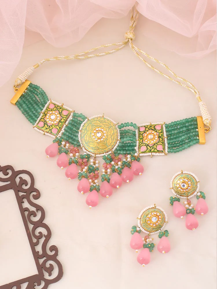 Emerald Naveen Jewellery Set - Image 2