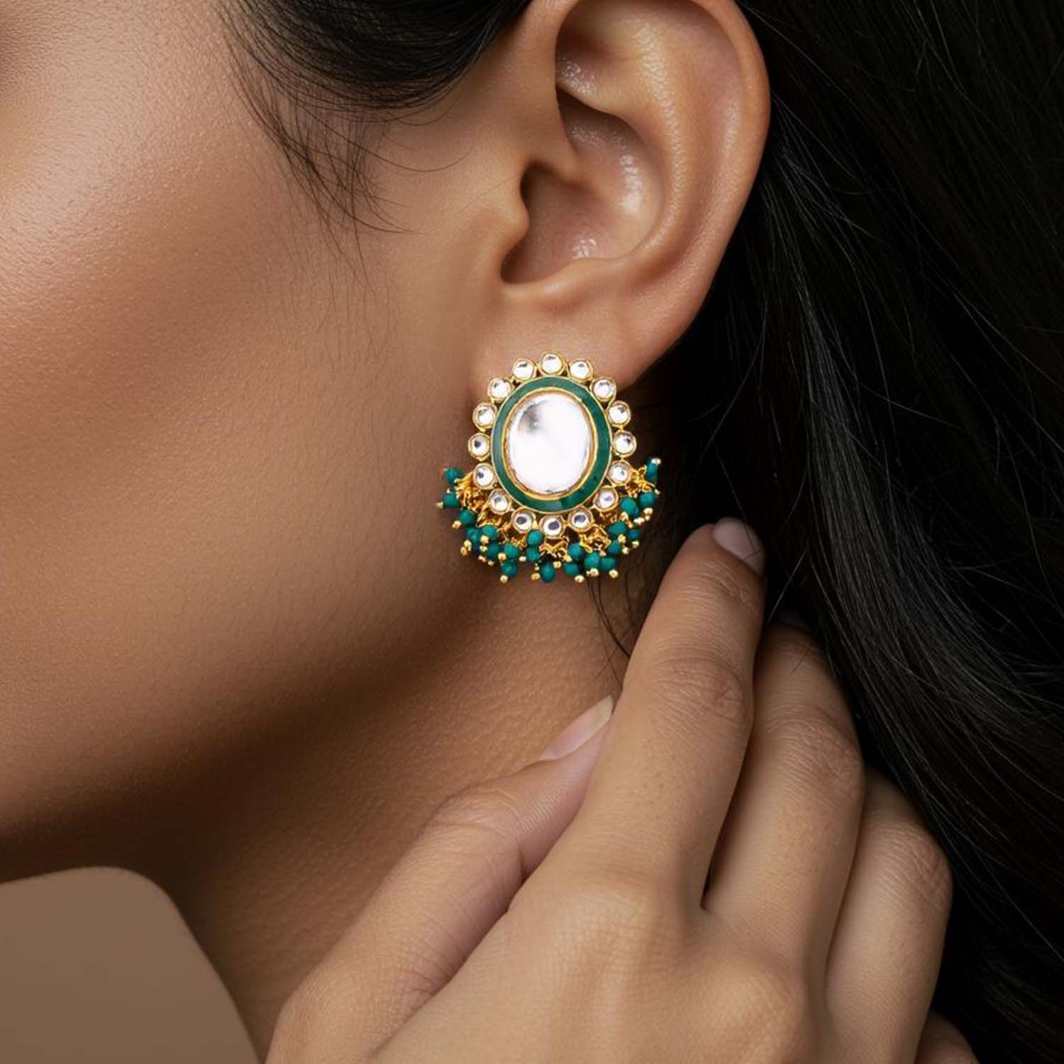 Emerald Neekita Studs - Image 2