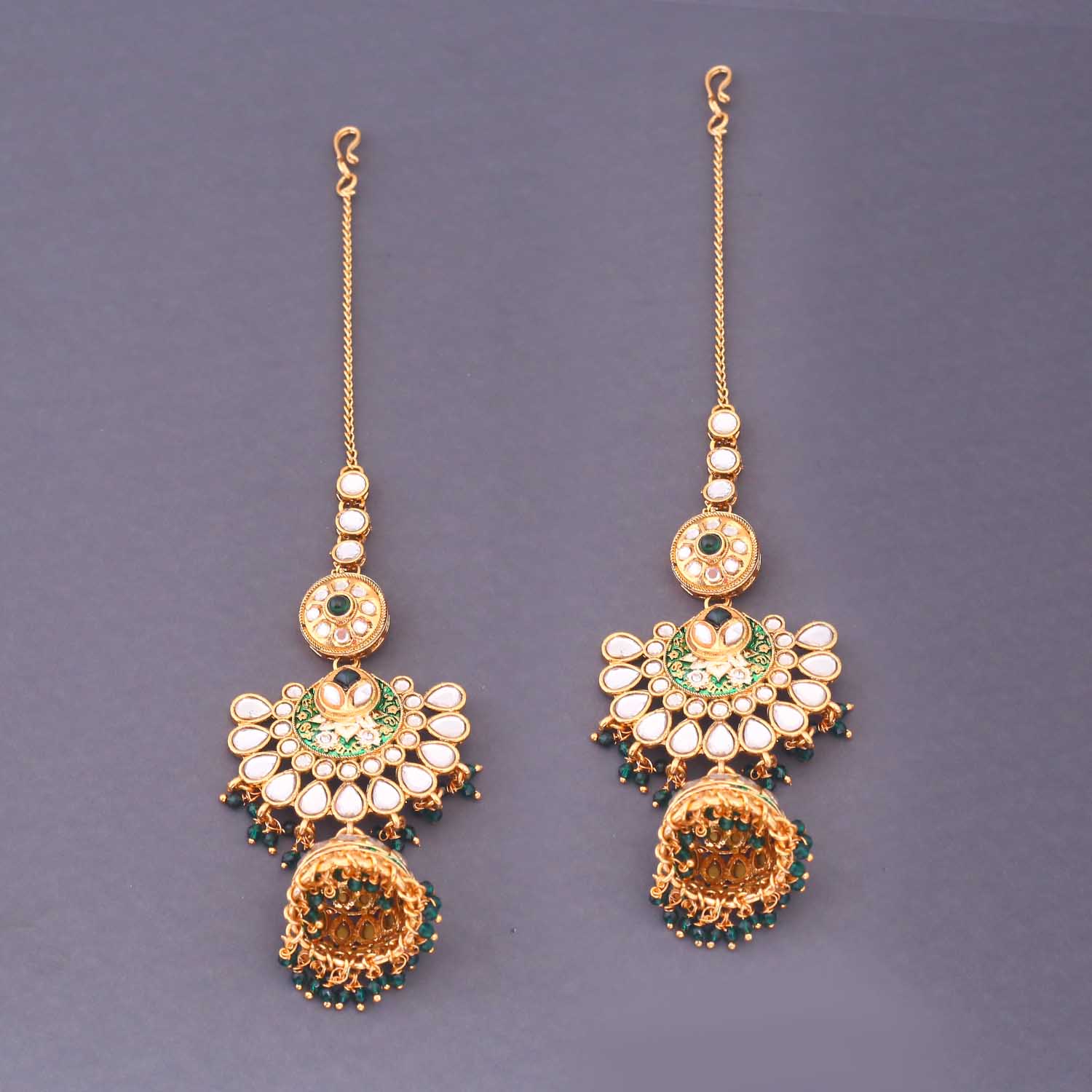 Emerald Neerja Bridal Jewellery Set - Image 6