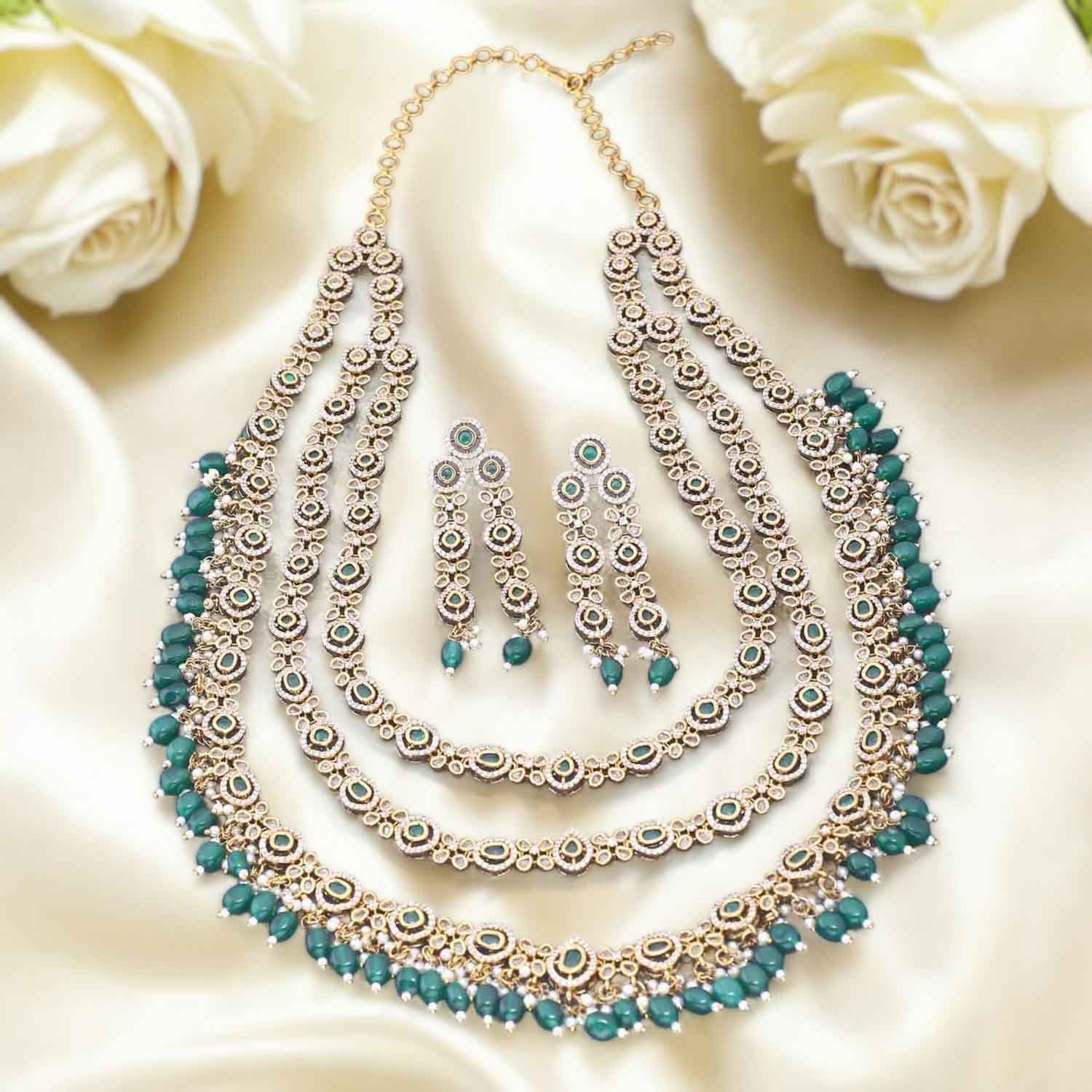 Emerald Nevena Victorian Jewellery Set - New Arrival