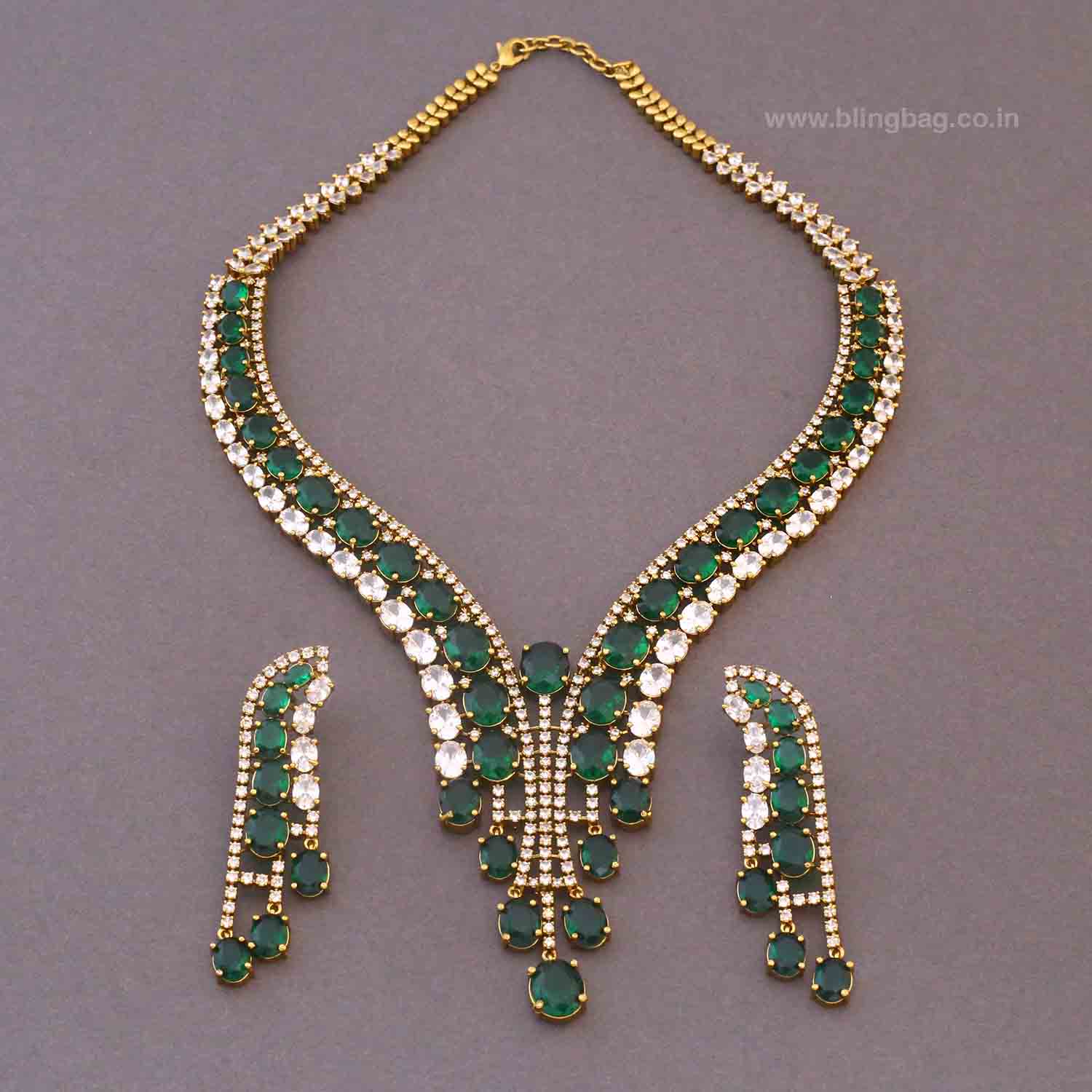 Emerald Niela Hasli Victorian Jewellery Set- New Arrivals - Image 4
