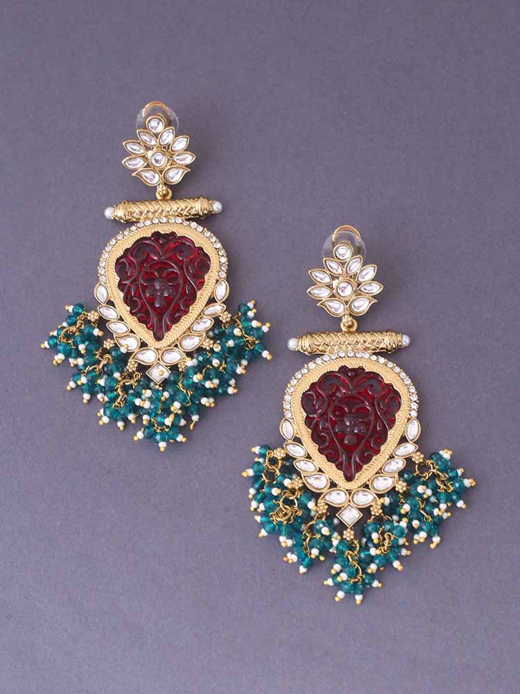 Emerald Nihira Danglers - Image 3