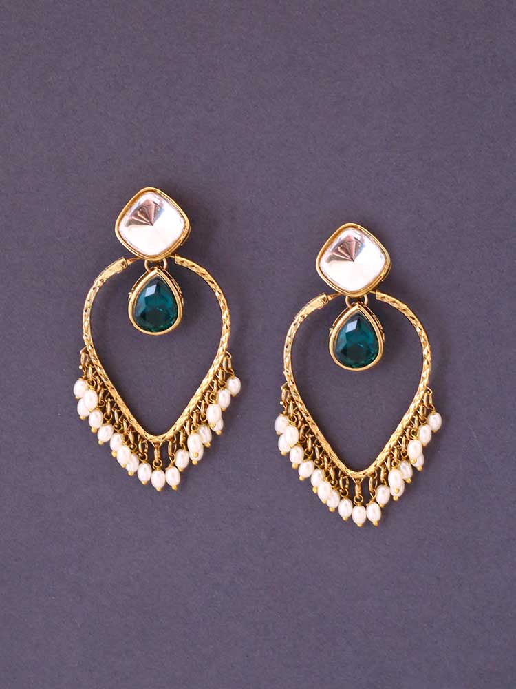 Emerald Nilambari Danglers - Image 3