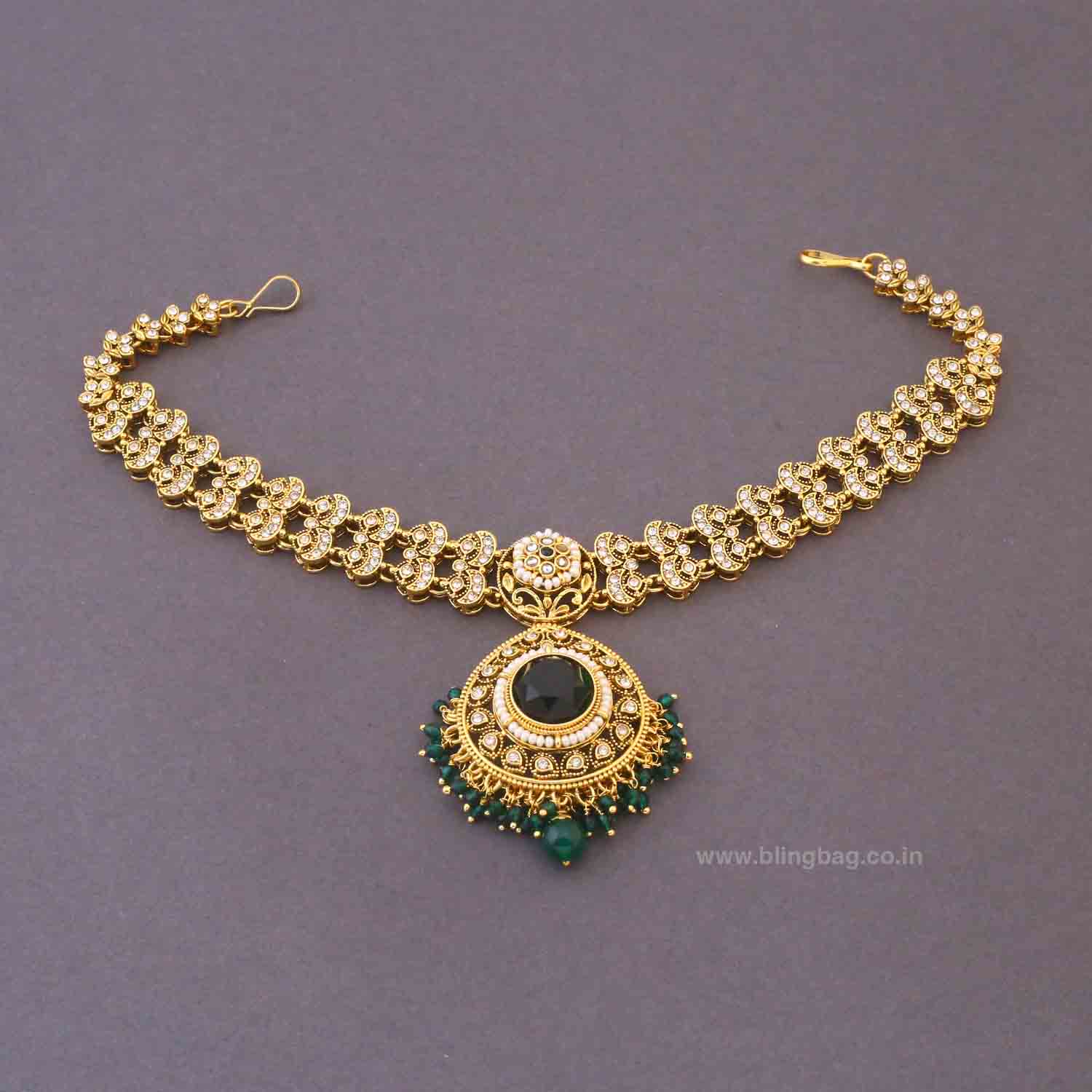 Emerald Opalina Bridal Jewellery Set - Image 5