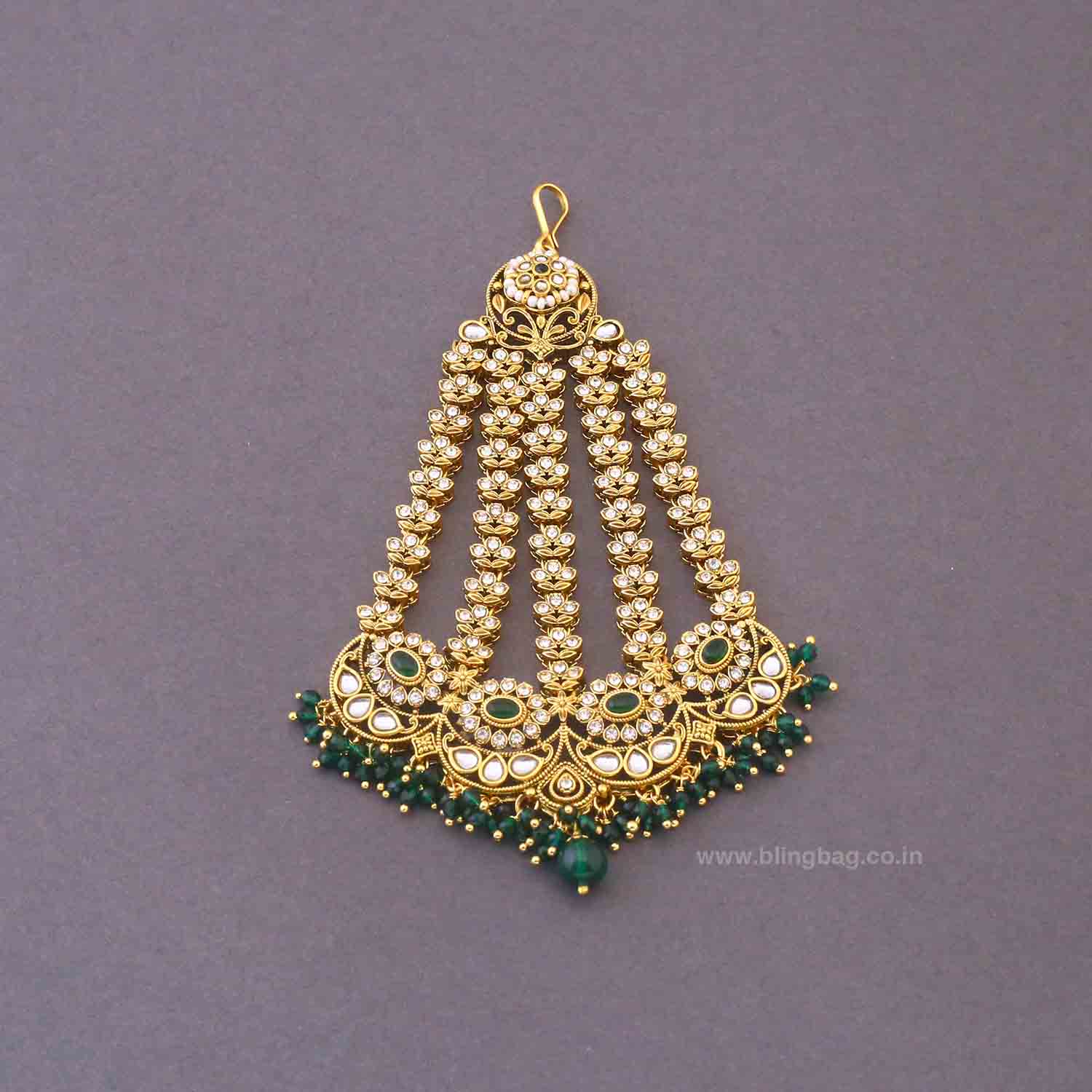 Emerald Opalina Bridal Jewellery Set - Image 9