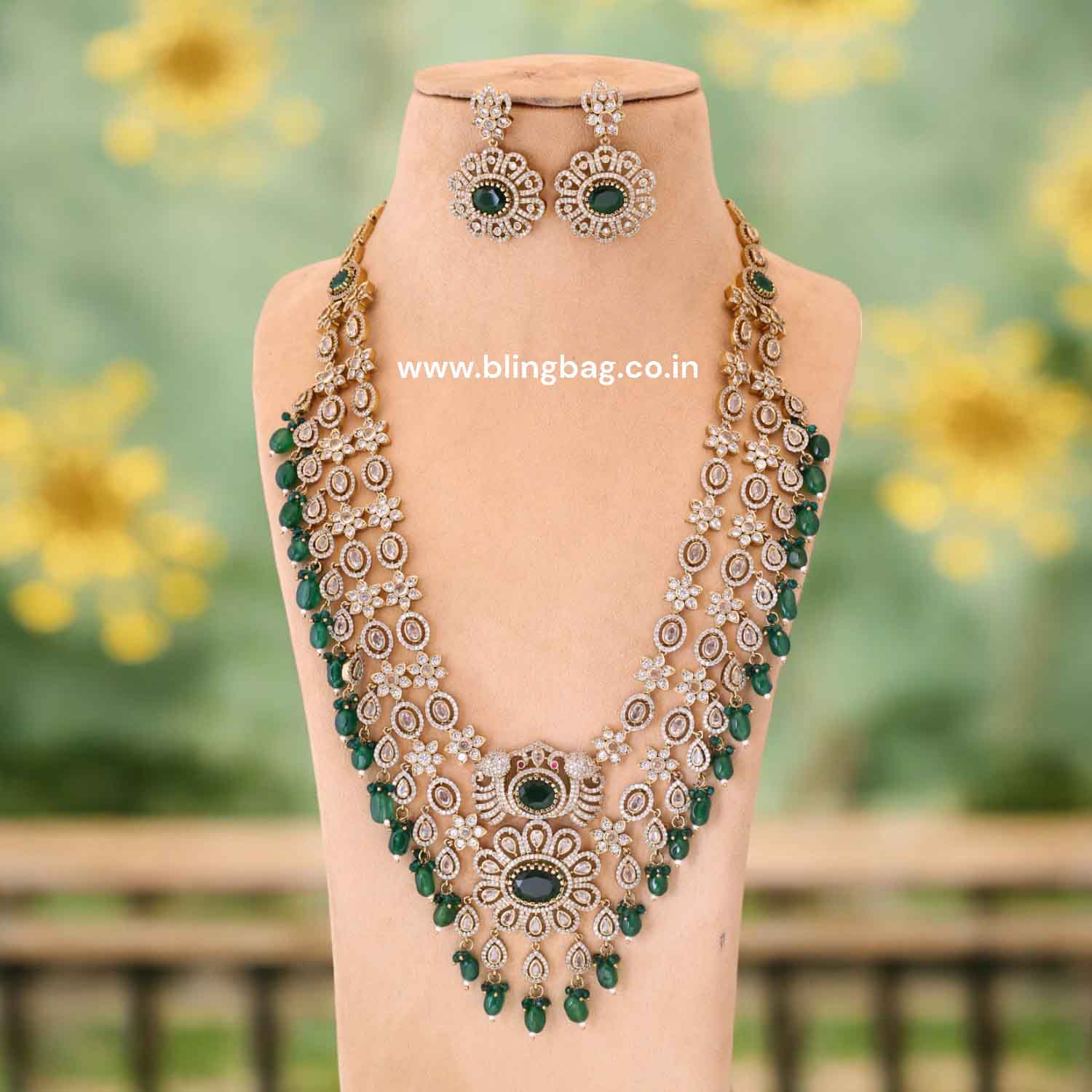 Emerald Orlisa Victorian Jewellery Set - New Arrival - Image 2