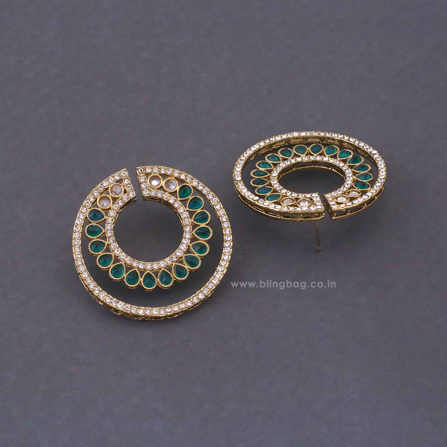 Emerald Palomi Studs - Image 3