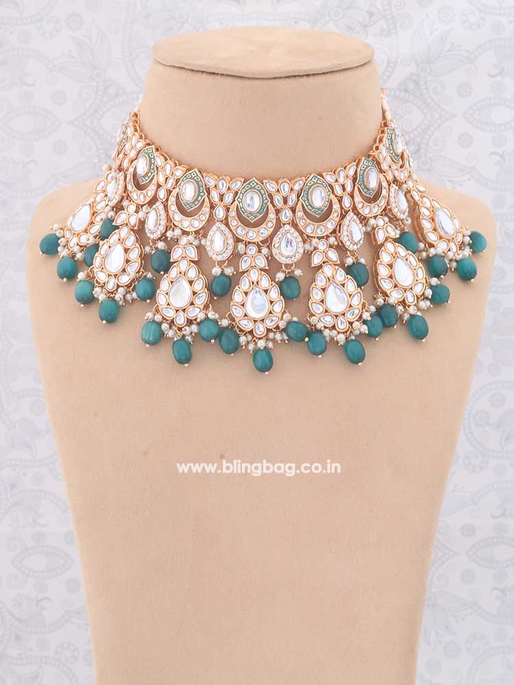 Emerald Panjurli Jewellery Set - Image 2