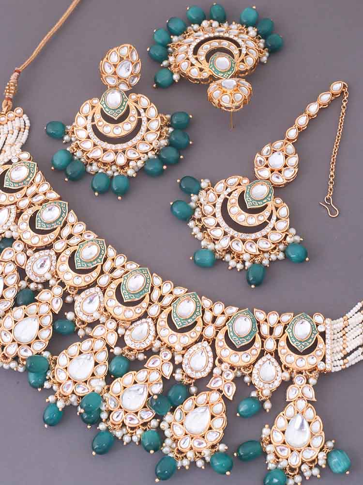 Emerald Panjurli Jewellery Set - Image 5