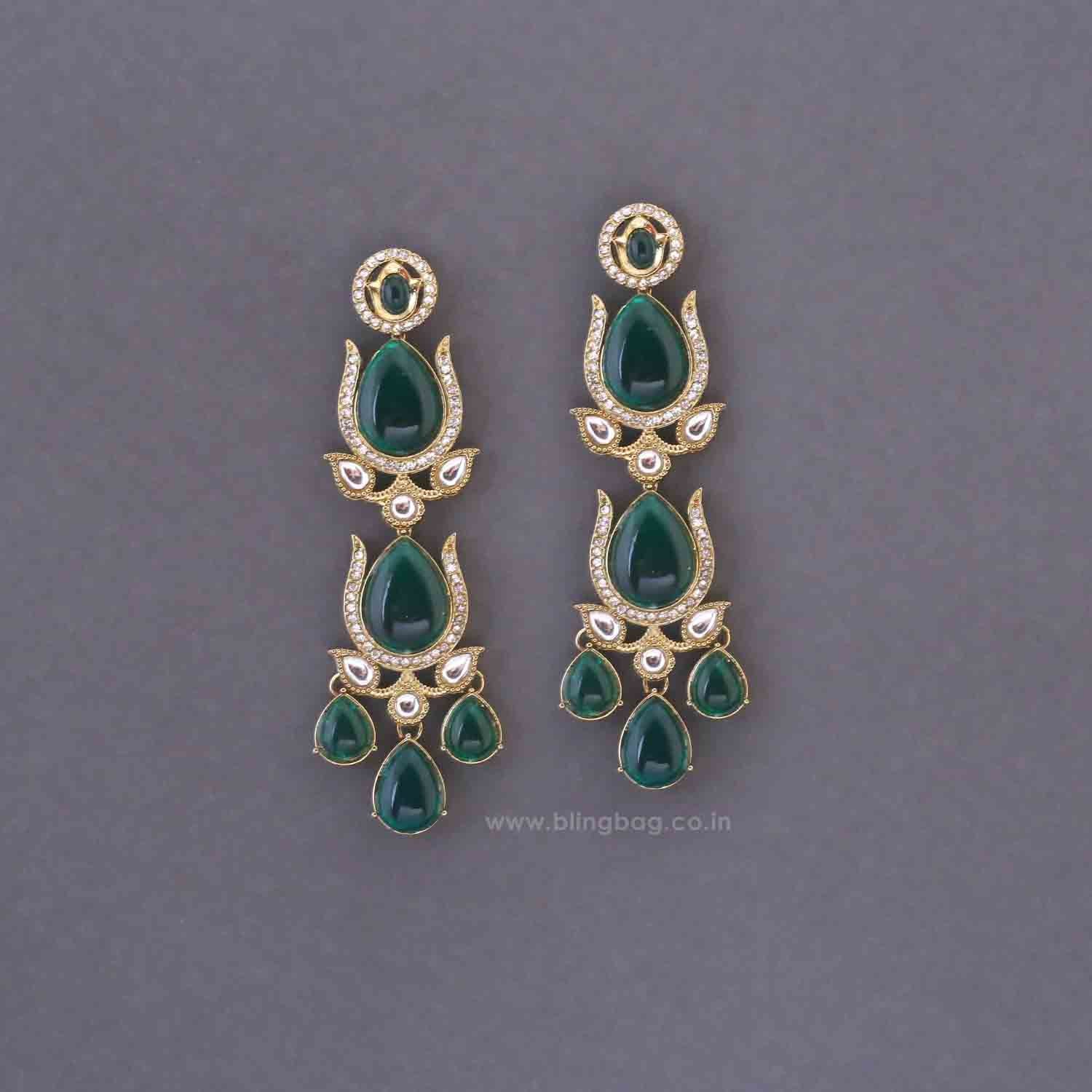 Emerald Parinita Danglers - Image 2