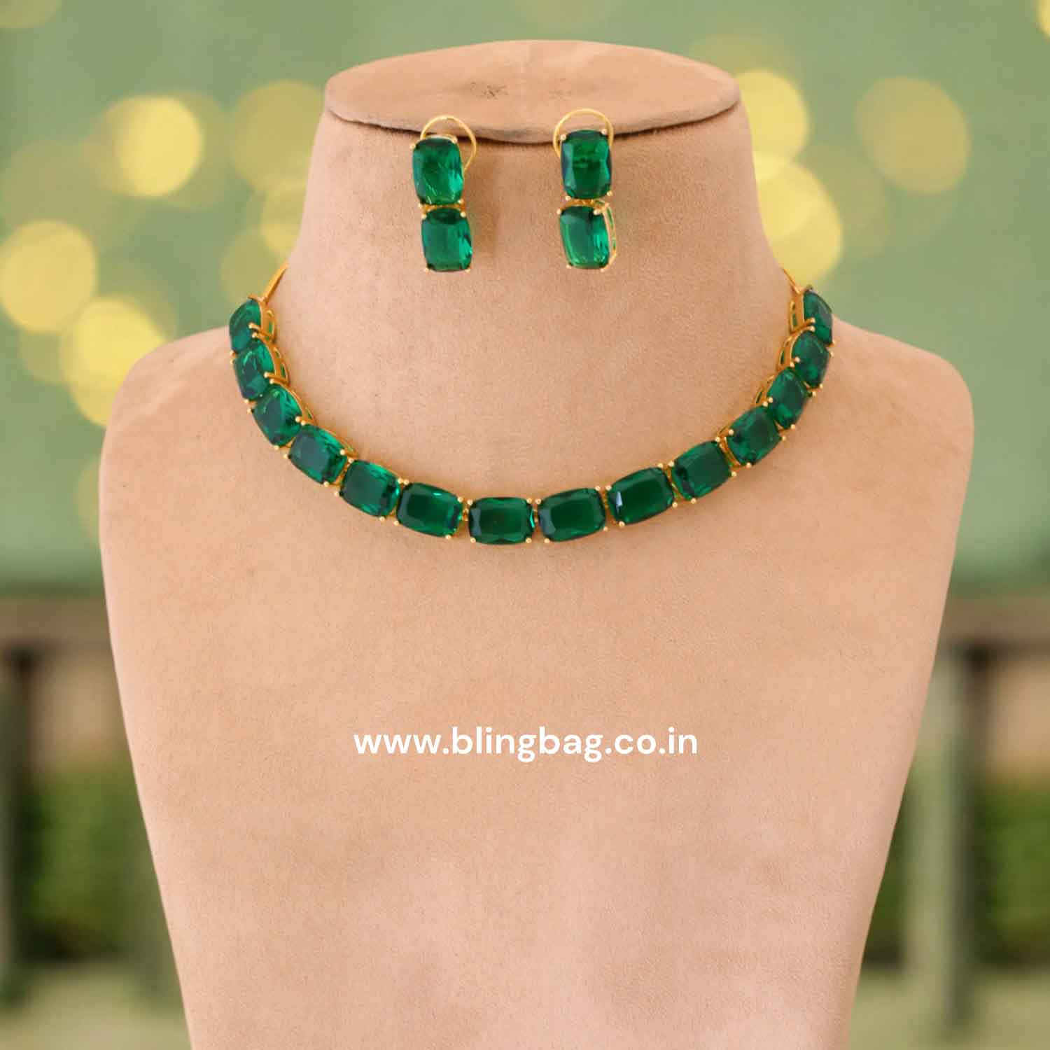 Emerald Paulina Zirconia Jewellery Set - Image 2