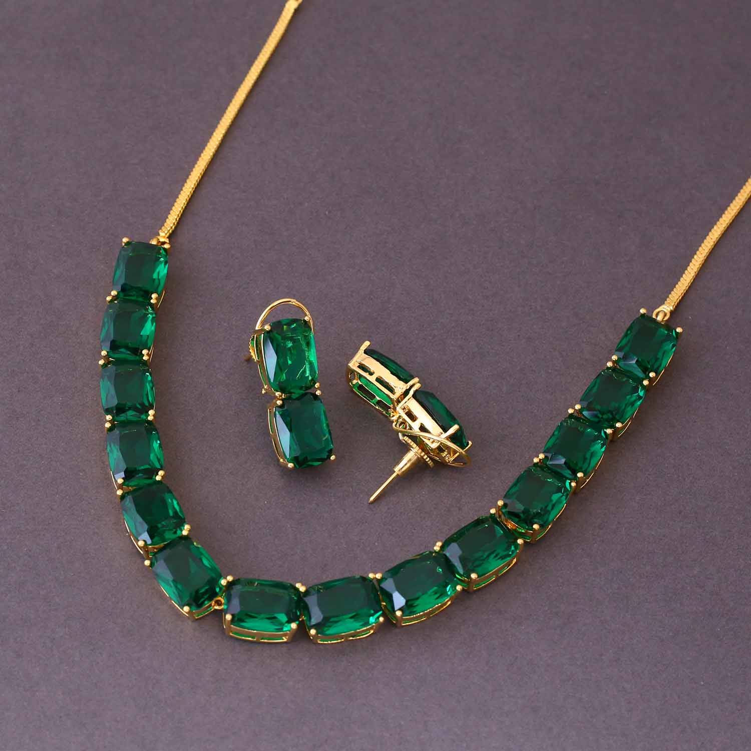 Emerald Paulina Zirconia Jewellery Set - Image 4