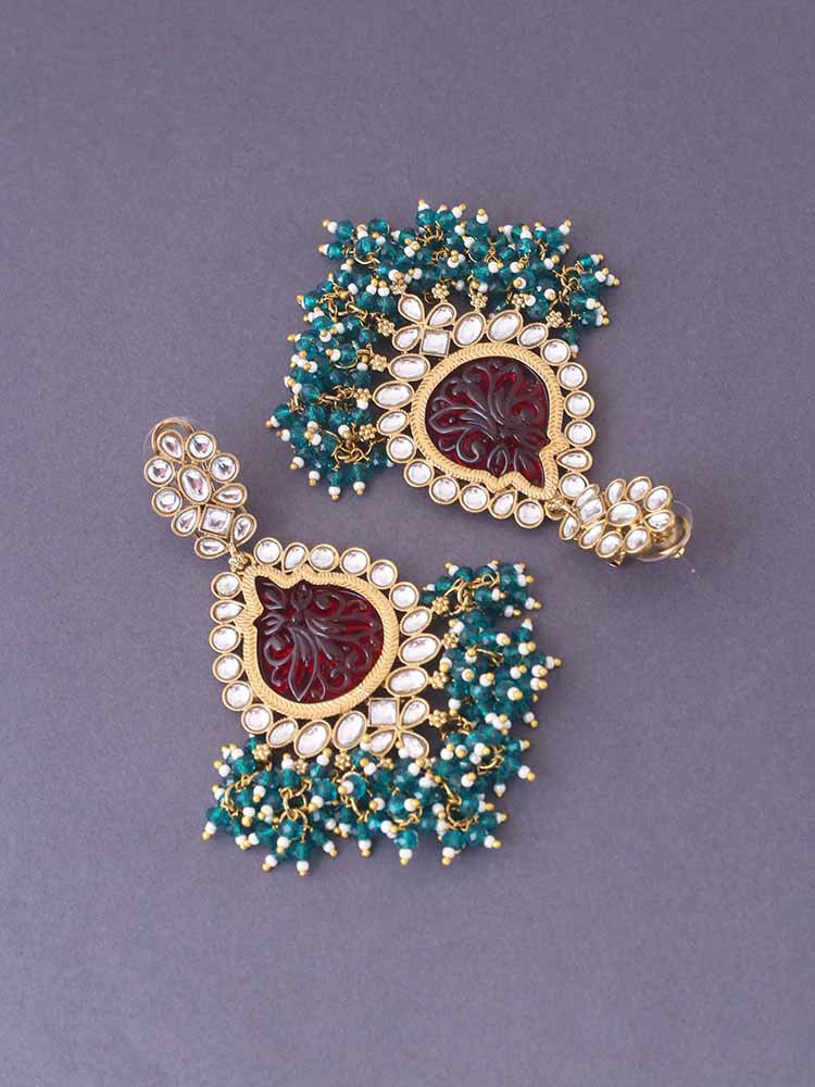 Emerald Pooja Danglers - Image 3
