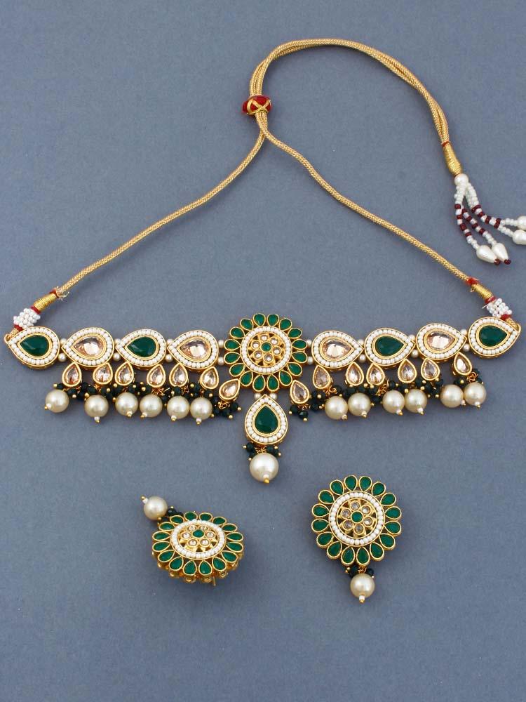 Emerald Preet Jewellery Set - Image 3