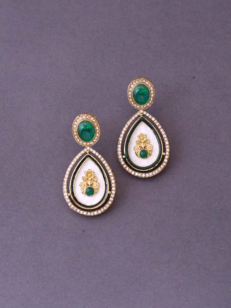 Emerald Pritika Danglers - Image 3